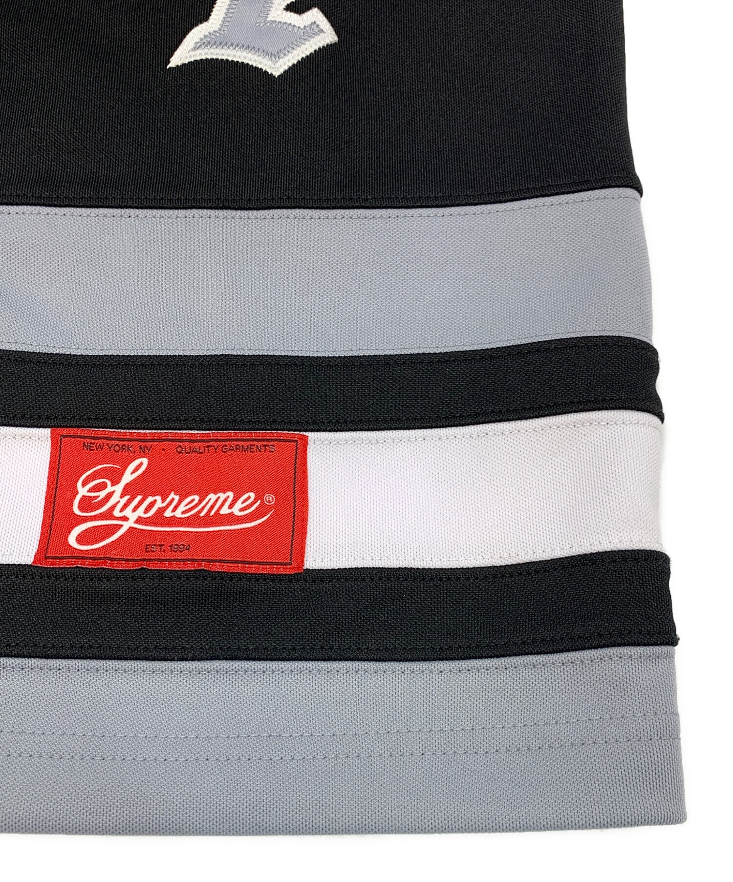 中古・古着通販】SUPREME (シュプリーム) ホッケーシャツ ブラック