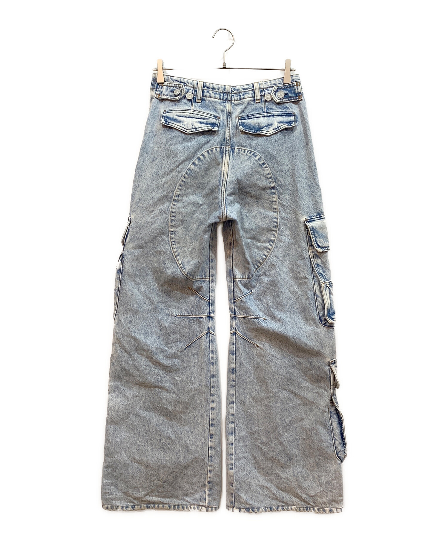 中古・古着通販】DIESEL (ディーゼル) カーゴデニムパンツ インディゴ