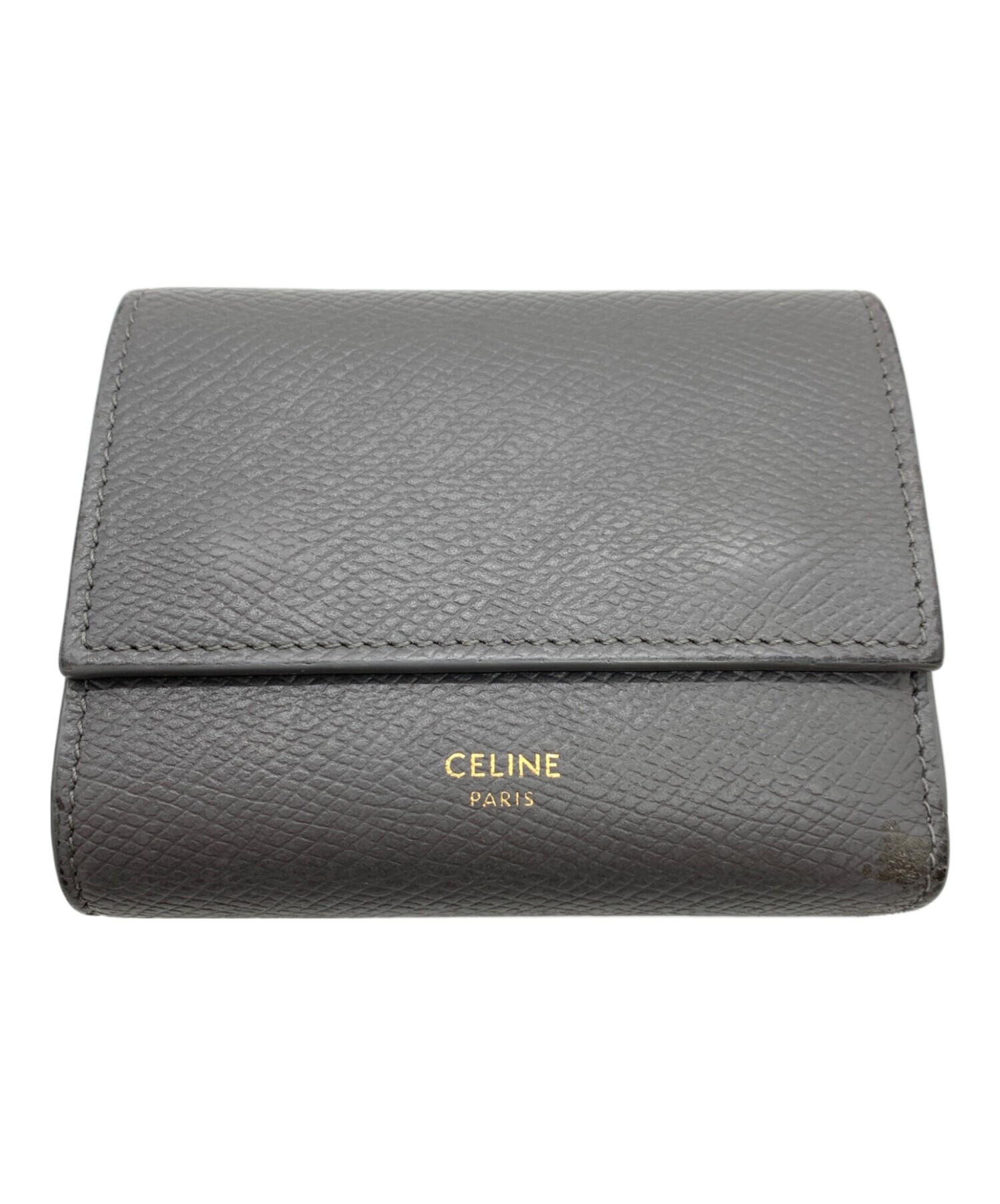 中古・古着通販】CELINE (セリーヌ) 3つ折り財布 グレー｜ブランド