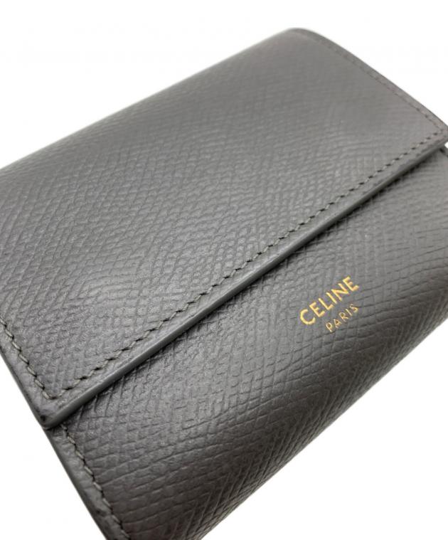 中古・古着通販】CELINE (セリーヌ) 3つ折り財布 グレー｜ブランド