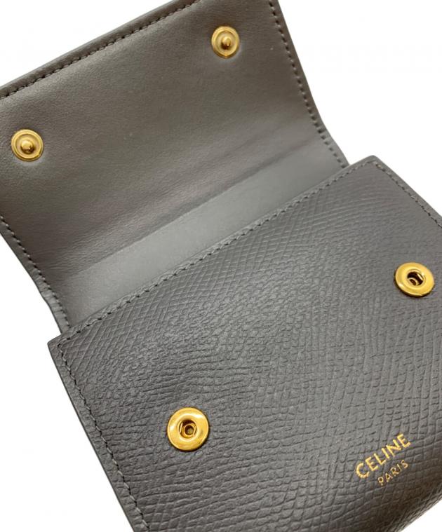 中古・古着通販】CELINE (セリーヌ) 3つ折り財布 グレー｜ブランド