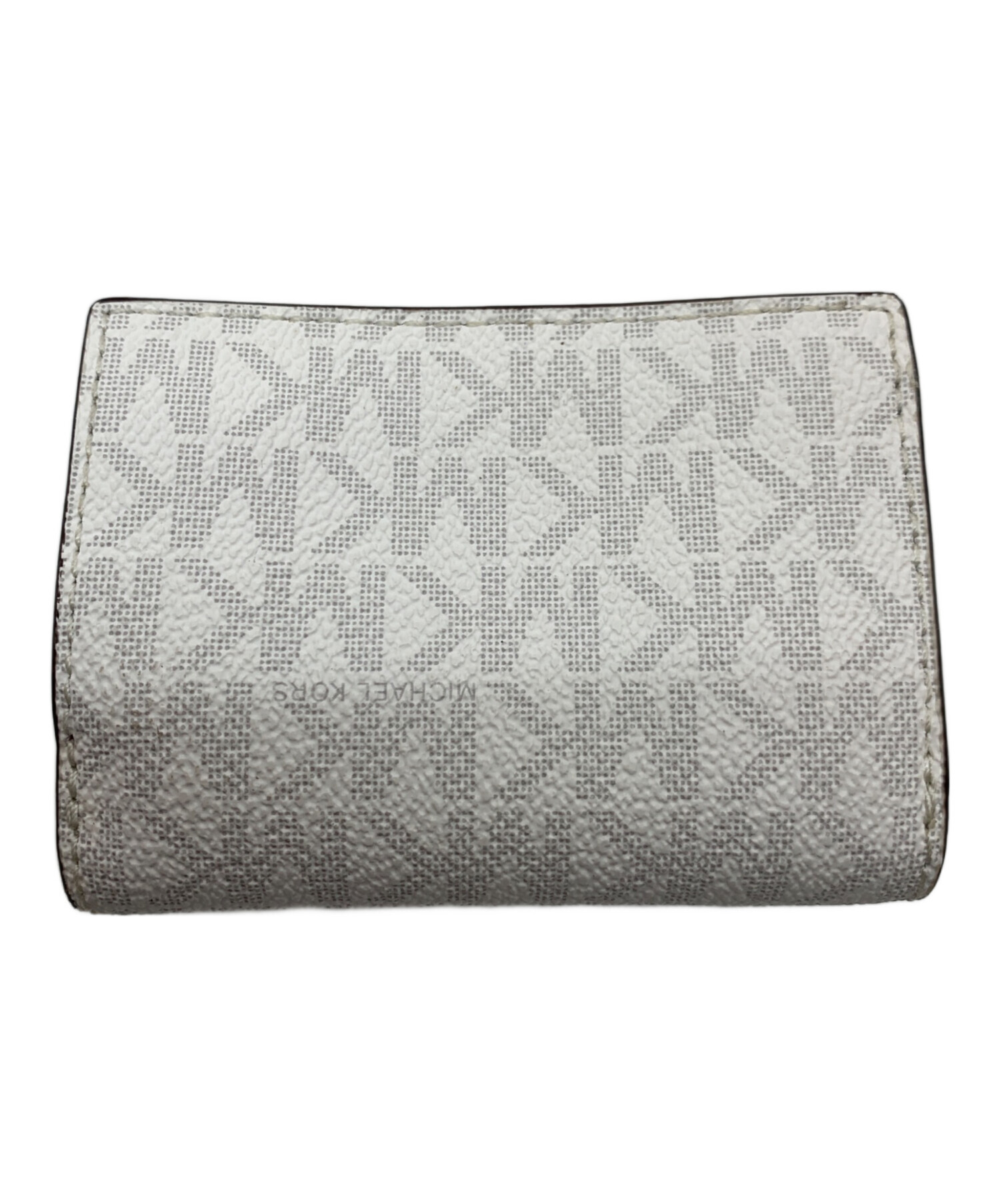 新品　MICHEAL KORS マイケルコース　三つ折り　財布　グレー　ホワイト 中古・古着通販】MICHAEL KORS (マイケルコース) 3つ折り財布 ホワイト