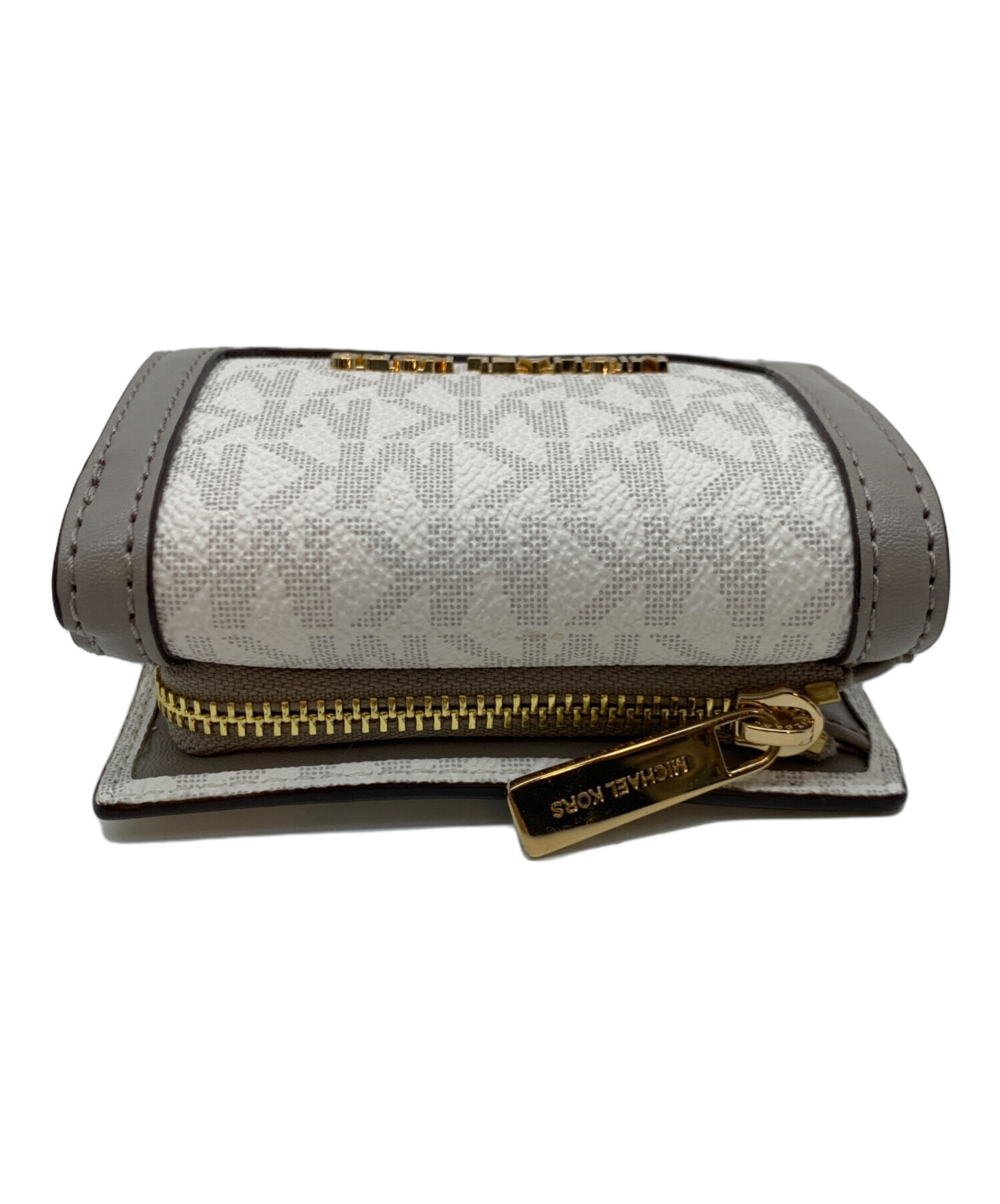 中古・古着通販】MICHAEL KORS (マイケルコース) 3つ折り財布 ホワイト