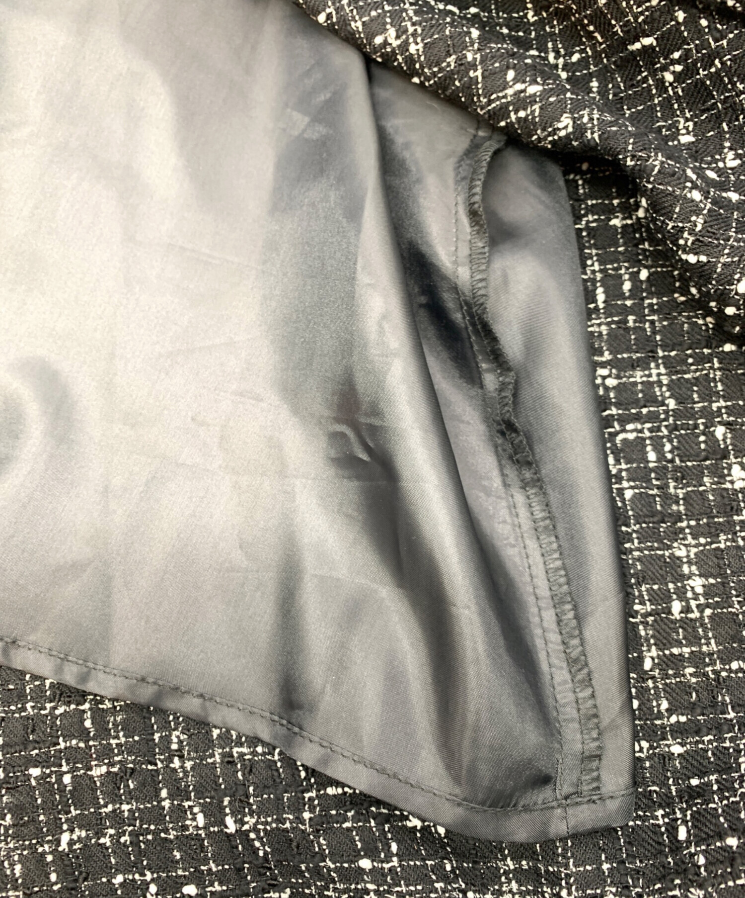 中古・古着通販】BEARDSLEY (ビアズリー) ツイードフレアーワンピース