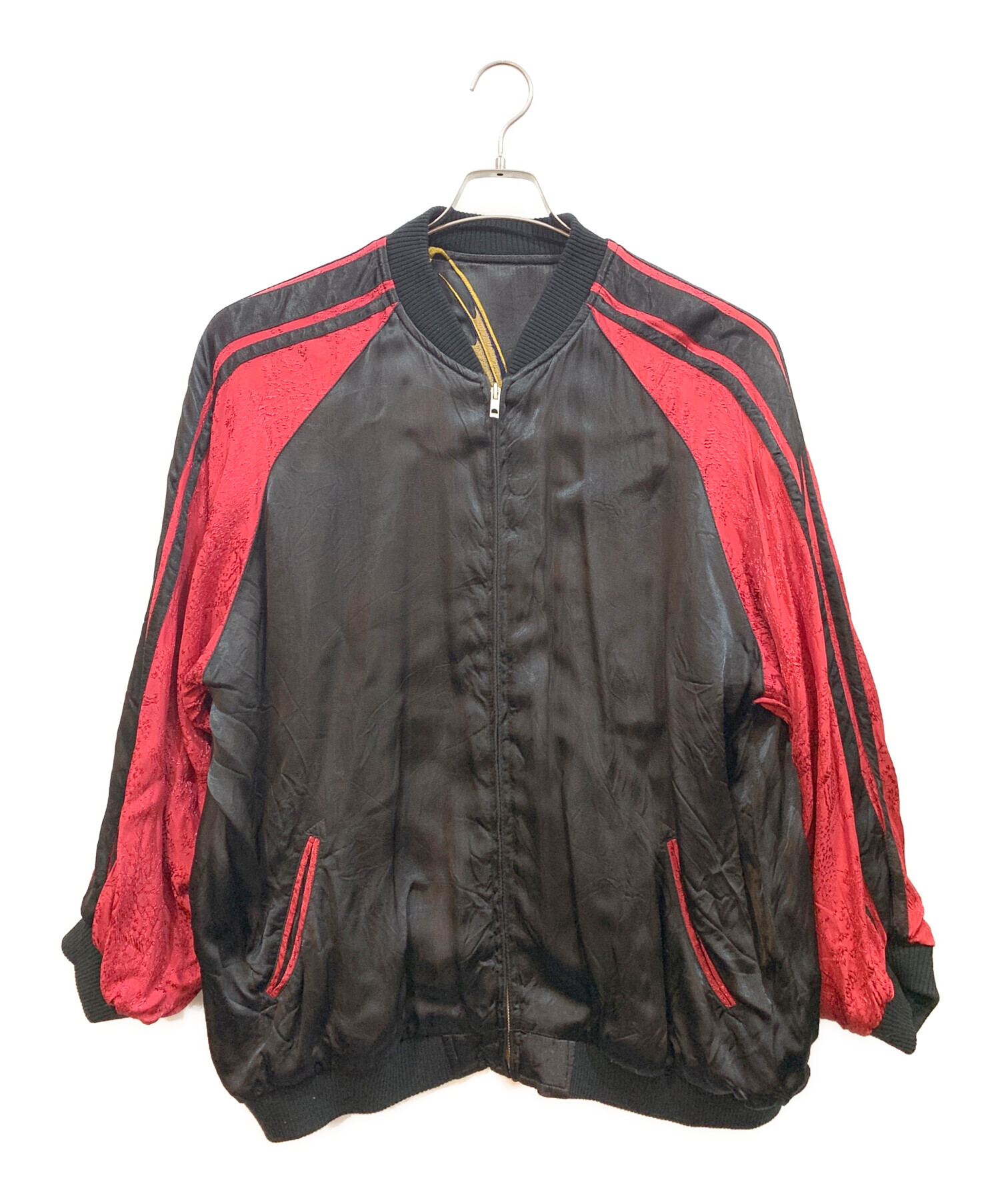 中古・古着通販】satori (サトリ) 跳ね巨鯉 スカジャン ブラック