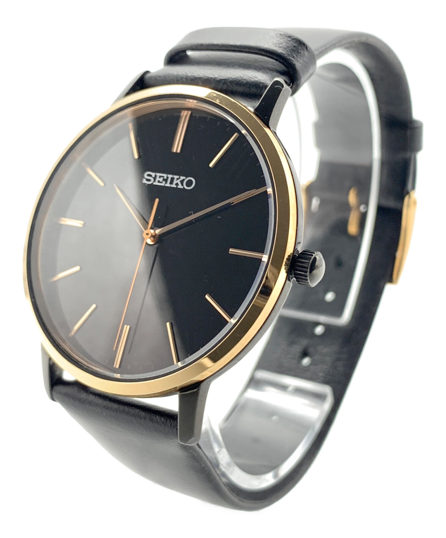 SEIKO ゴールドフェザー 復刻モデル 腕時計 ゴールド 7N01-0JR0 中古・古着通販】SEIKO (セイコー) ゴールドフェザー 復刻モデル