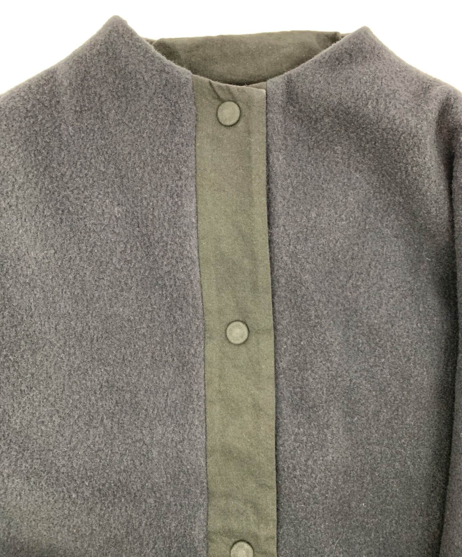 中古・古着通販】evam eva (エヴァムエヴァ) ウールパディングショート