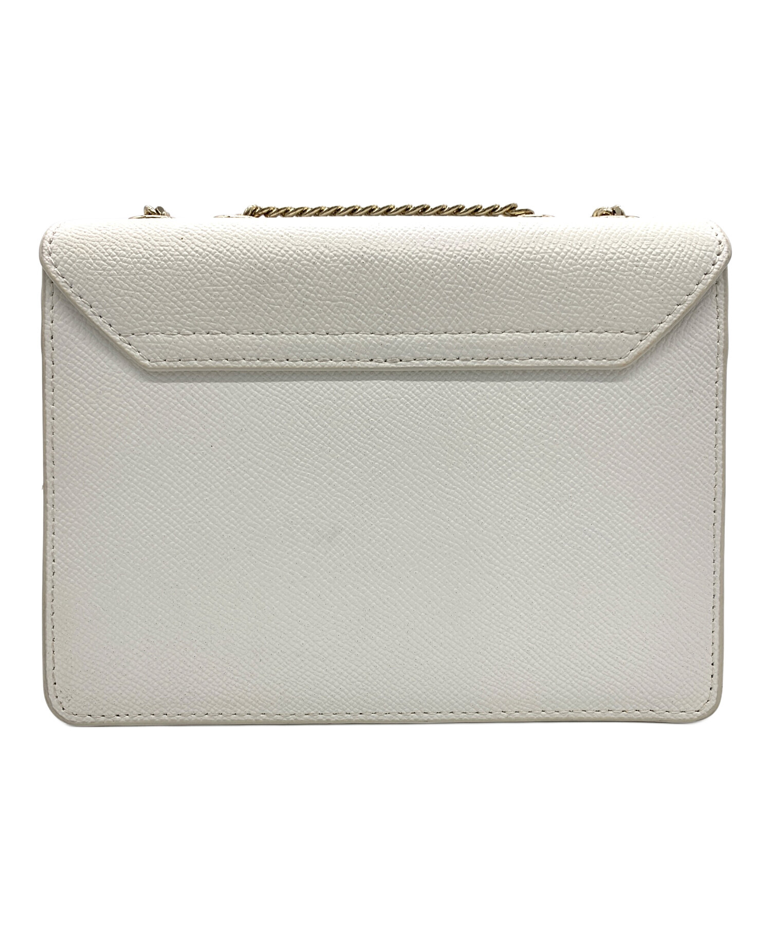 FURLA ※未使用品 中古・古着通販】FURLA (フルラ) チェーンショルダーバッグ ホワイト