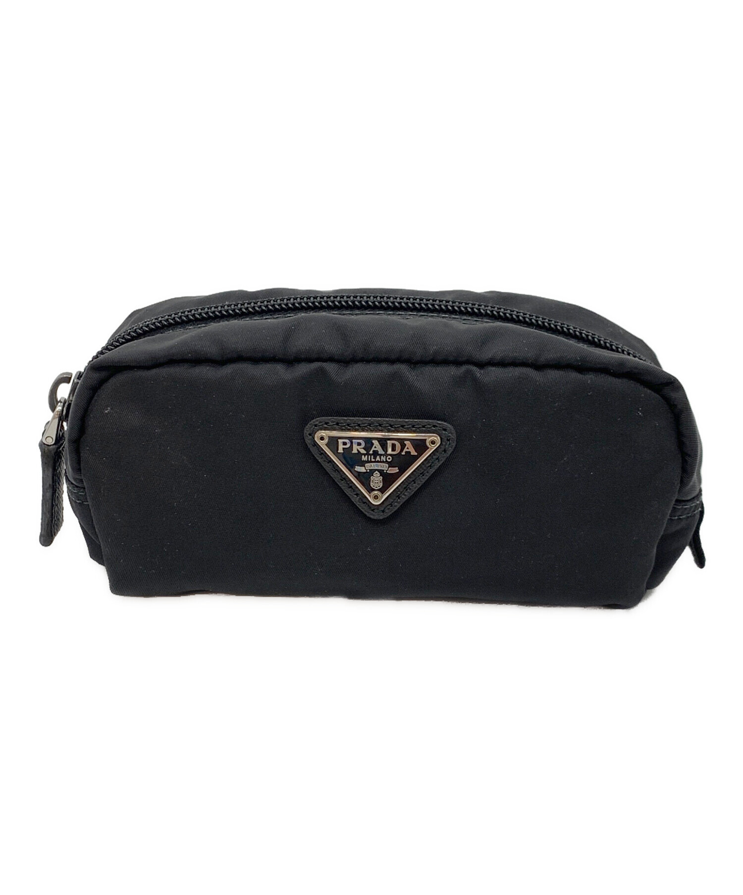 【美品】PRADAポーチ黒 中古・古着通販】PRADA (プラダ) ポーチ ブラック｜ブランド・古着通販