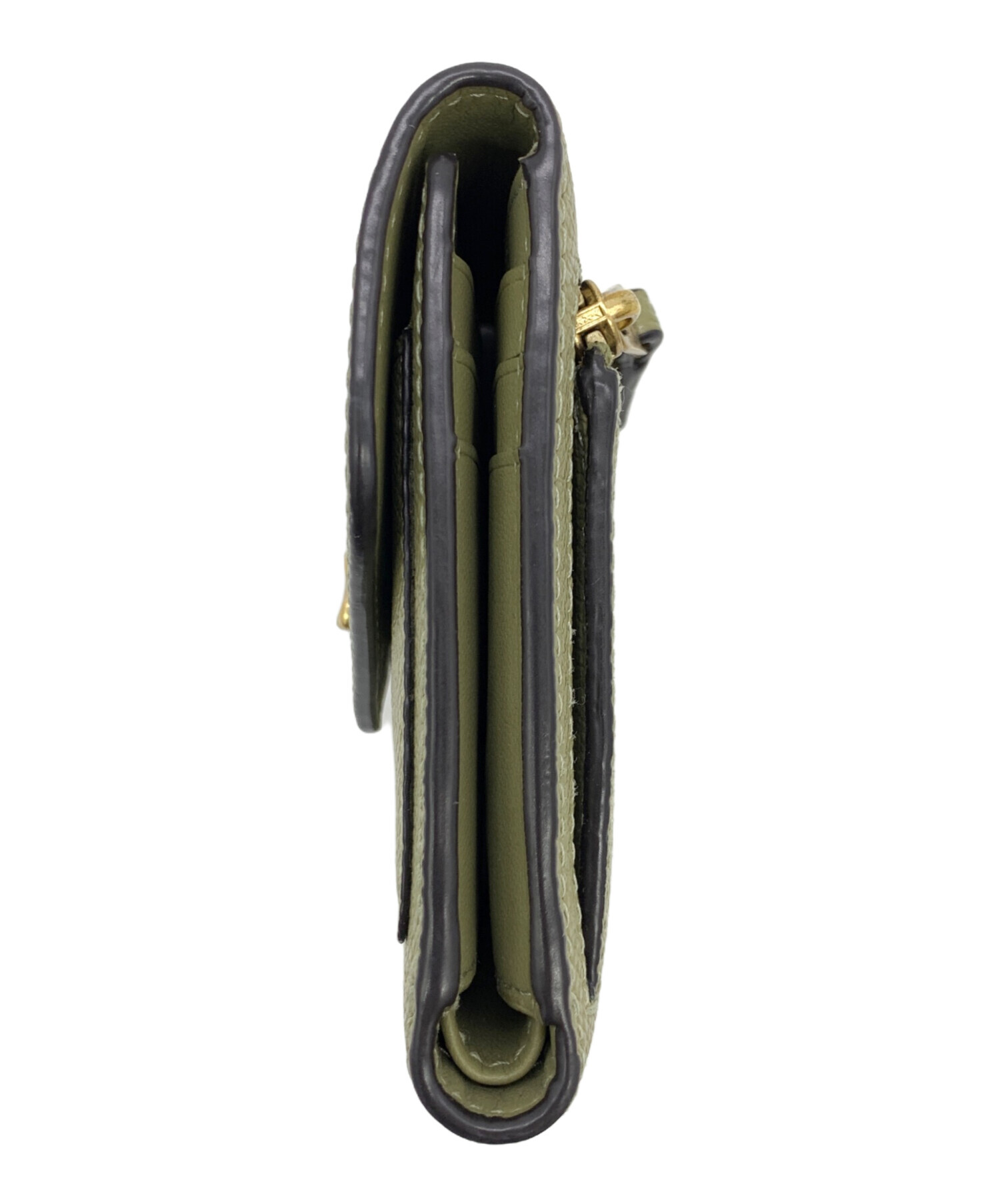 中古・古着通販】COACH (コーチ) 3つ折り財布 カーキ|ブランド・古着 中古・古着通販】COACH (コーチ) 3つ折り財布 カーキ|ブランド・古着