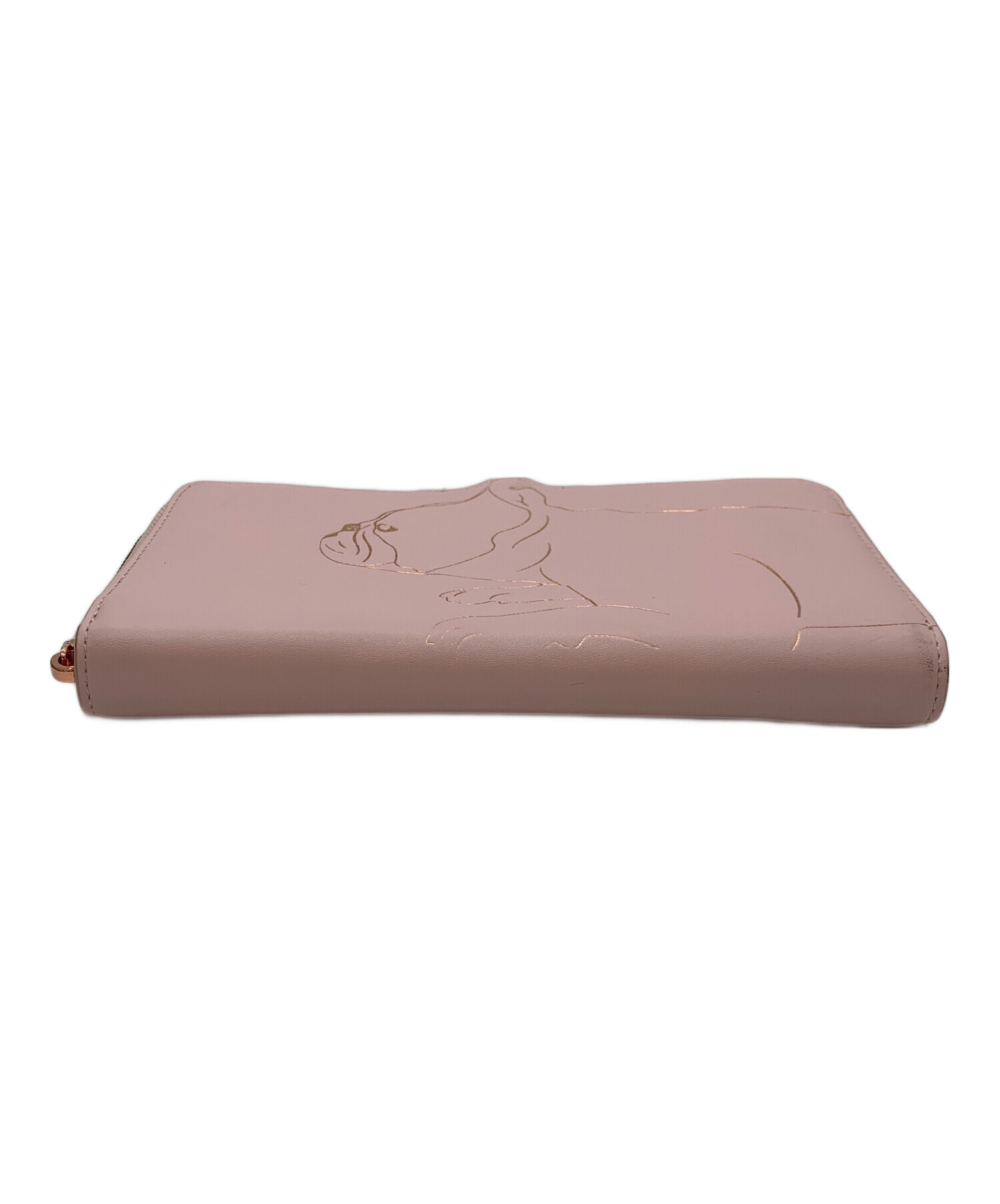 TED BAKER 長財布 ピンク 中古・古着通販】ted baker (テッドベーカー) ラウンドファスナー財布
