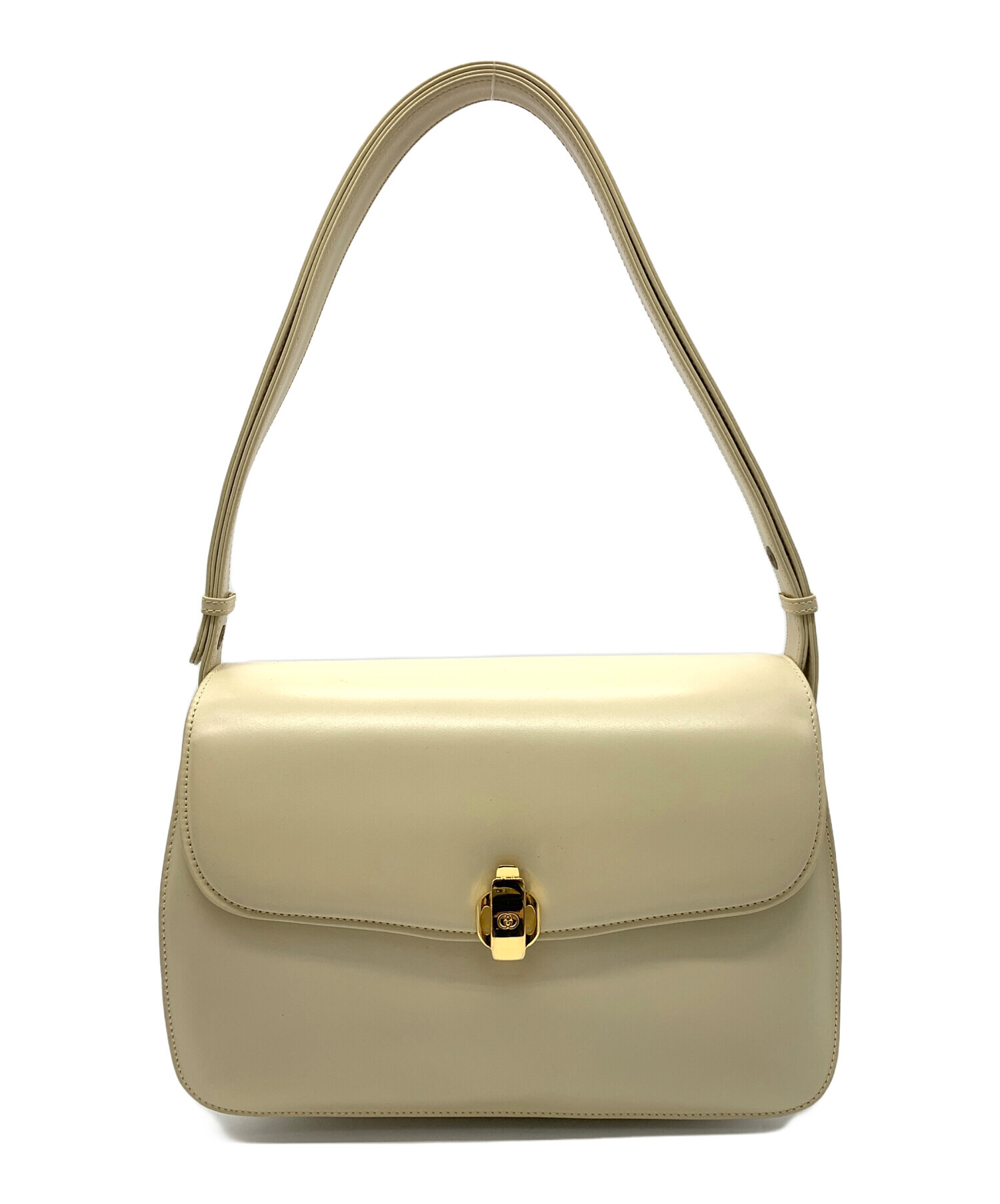 お値下げ♪GUCCIグッチバッグ 中古・古着通販】GUCCI (グッチ) ショルダーバッグ アイボリー