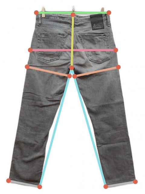 T-REX 470LM 中古　小破 中古・古着通販】Denham (デンハム) RAZOR デニムパンツ グレー サイズ
