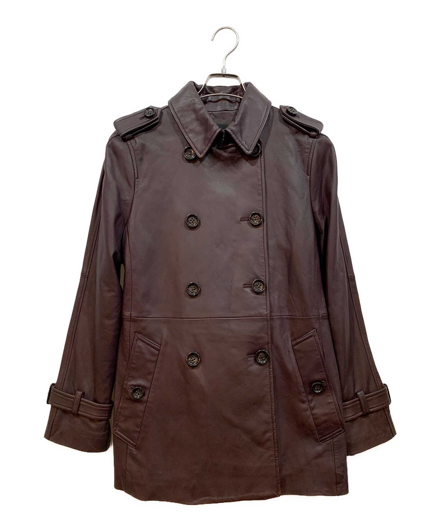 中古・古着通販】COACH (コーチ) ラムレザーショートトレンチコート