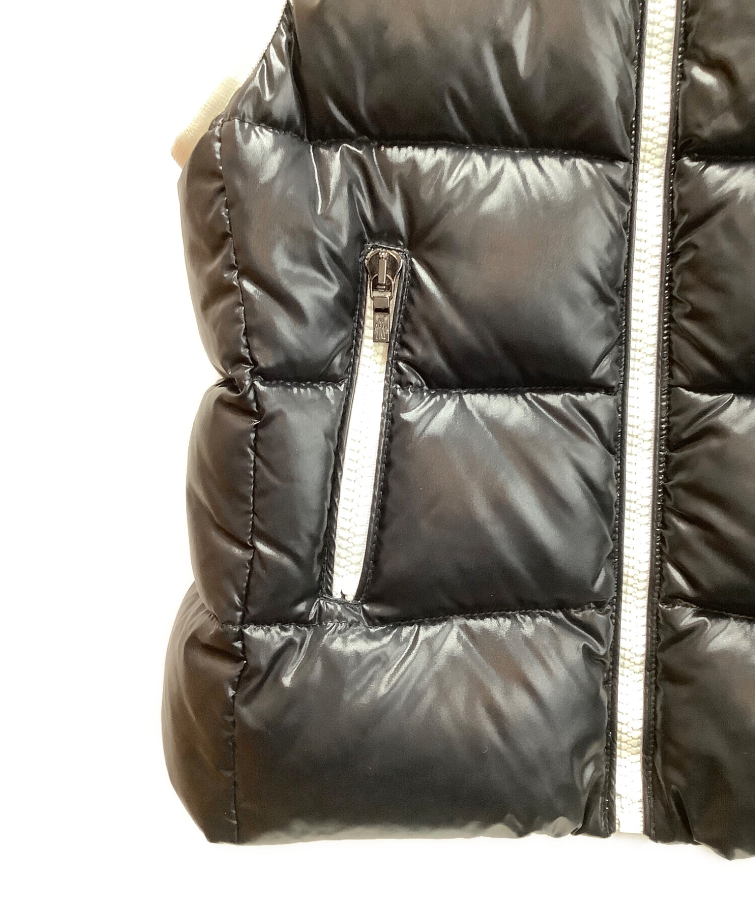 中古・古着通販】MONCLER (モンクレール) ダウンベスト ブラック 