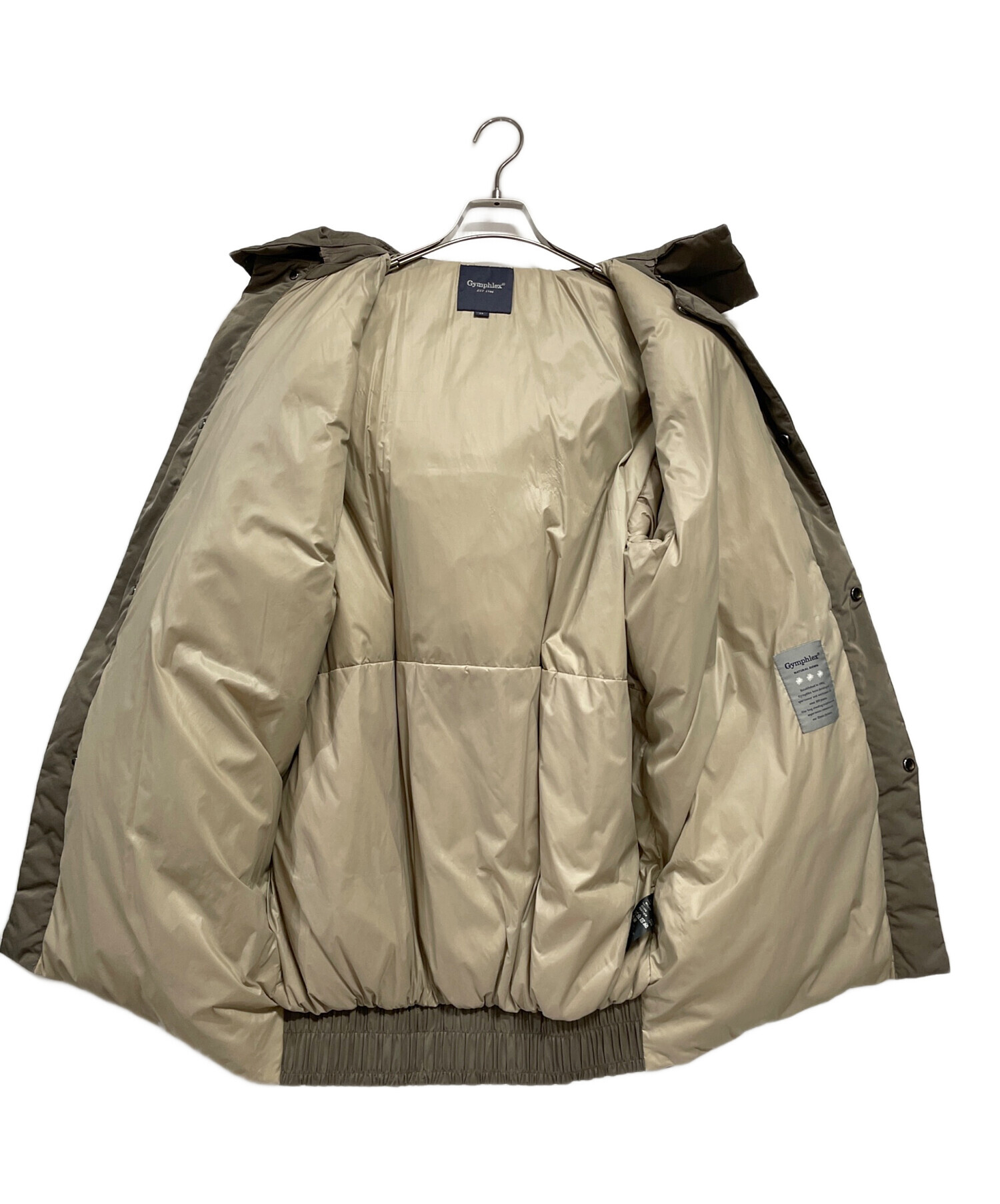 中古・古着通販】Gymphlex (ジムフレックス) ダウンコート カーキ 