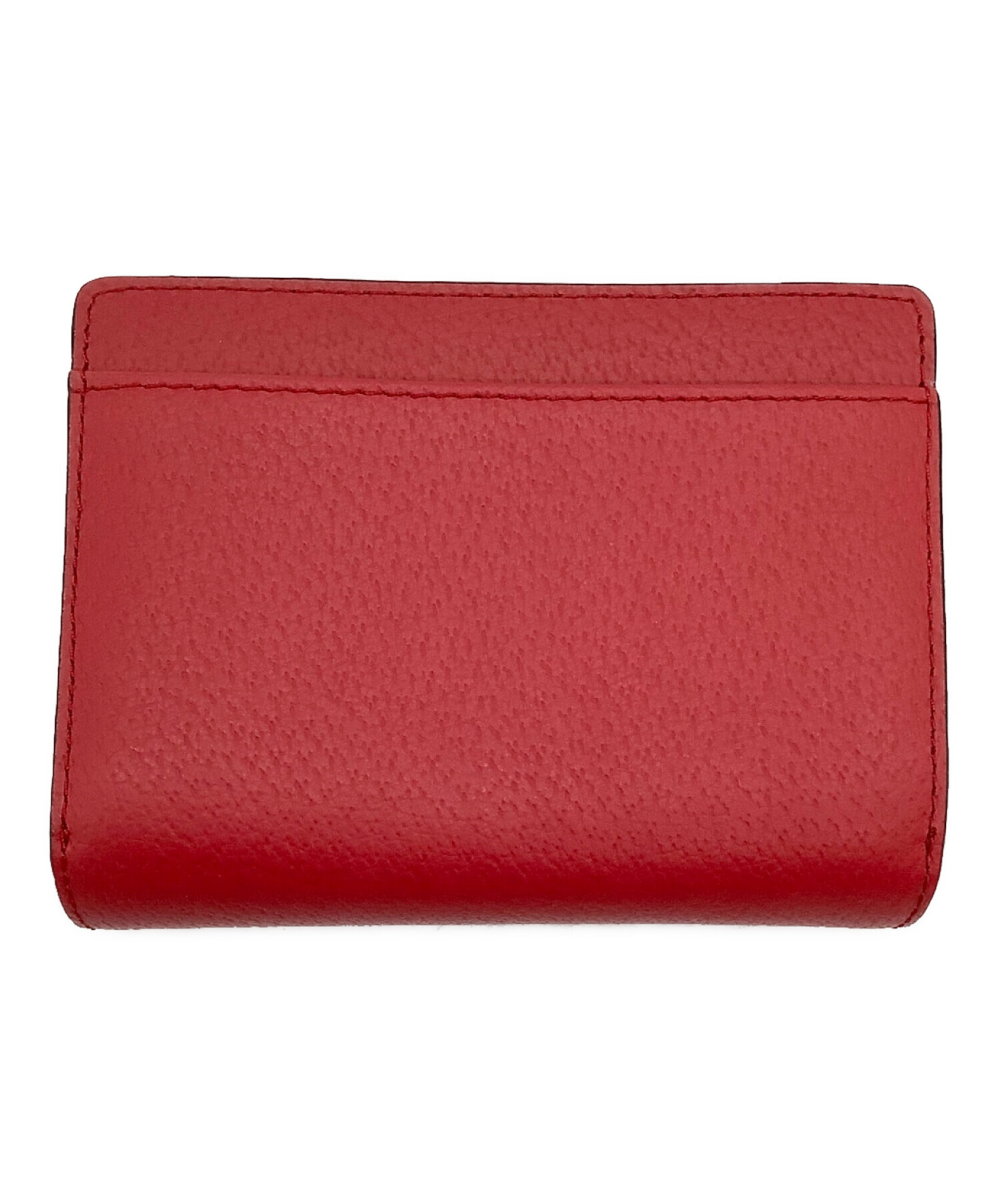 中古・古着通販】Kate Spade (ケイトスペード) レザープレート 2つ折り