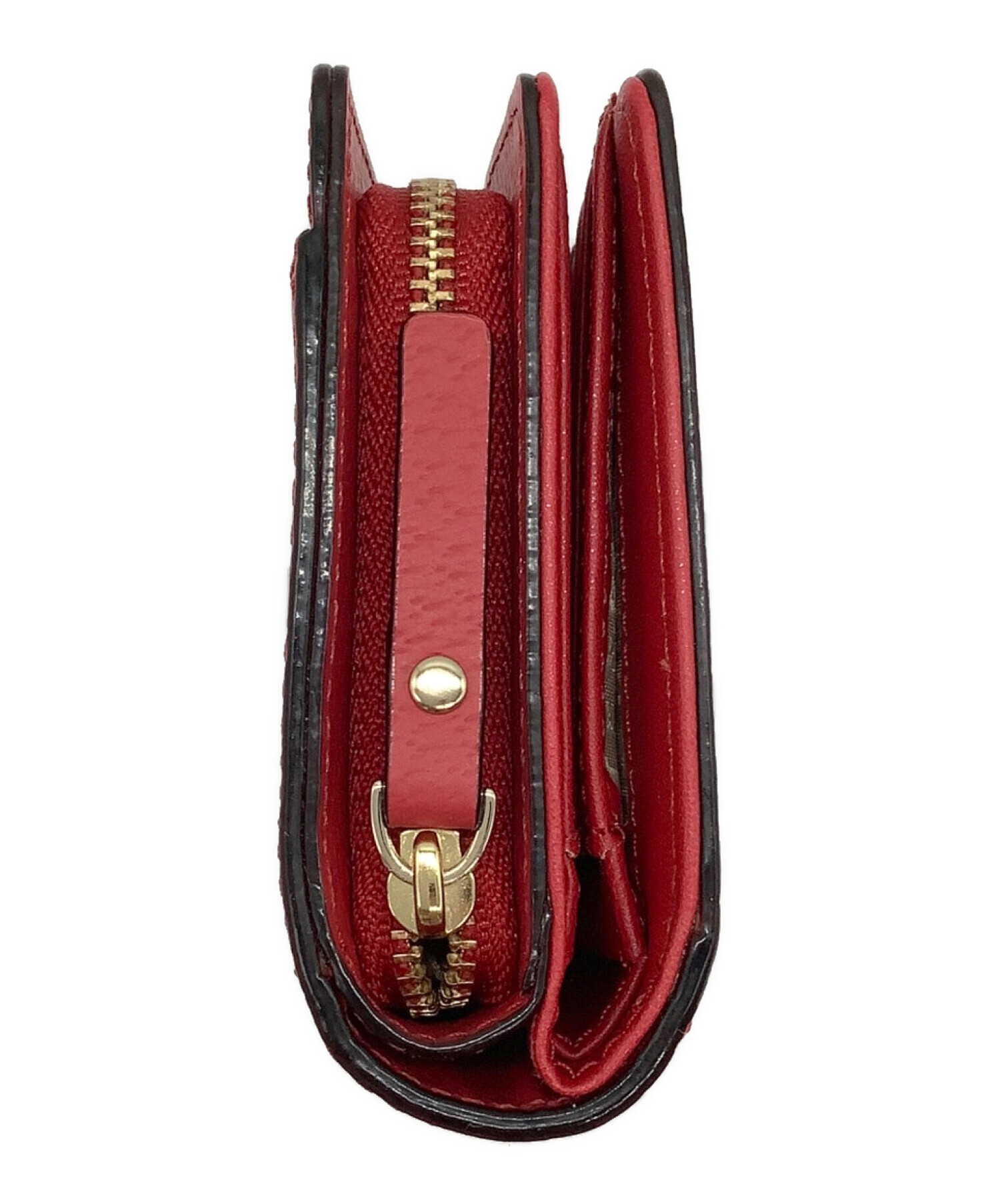 中古・古着通販】Kate Spade (ケイトスペード) レザープレート 2つ折り