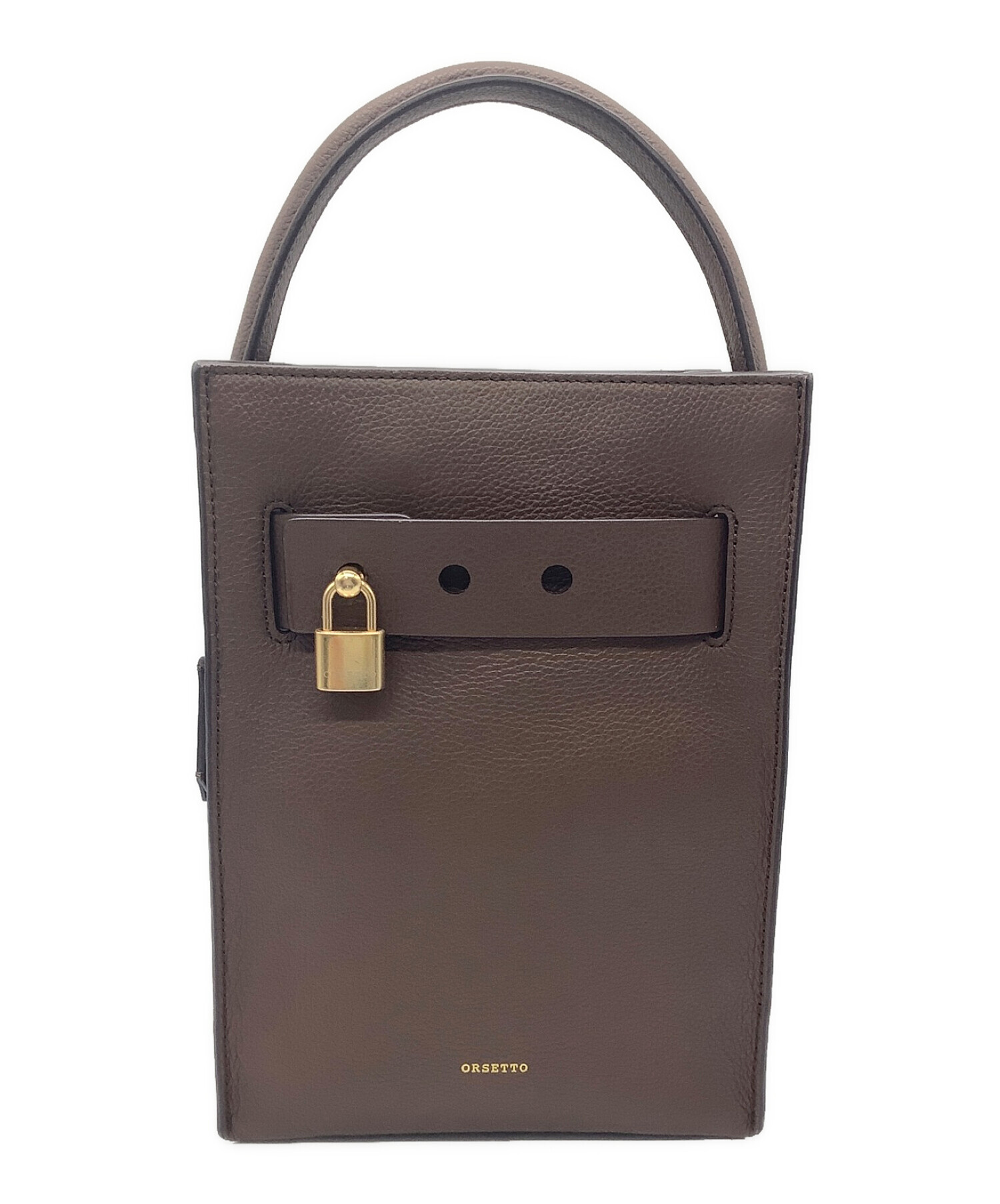 中古・古着通販】ORSETTO (オルセット) ハンドバッグ ブラウン