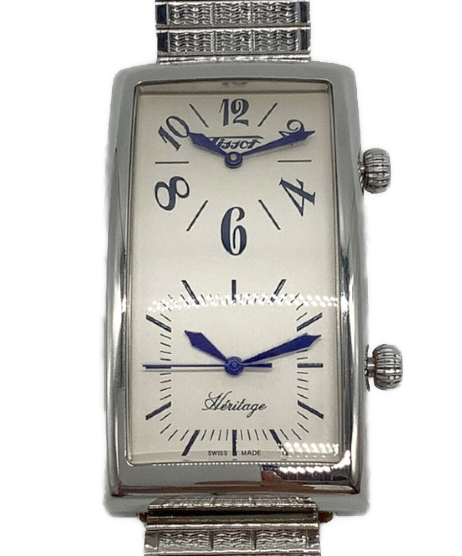 美品】TISSOT ティソ 腕時計 バナナウォッチ デュアルタイム Z182 電池