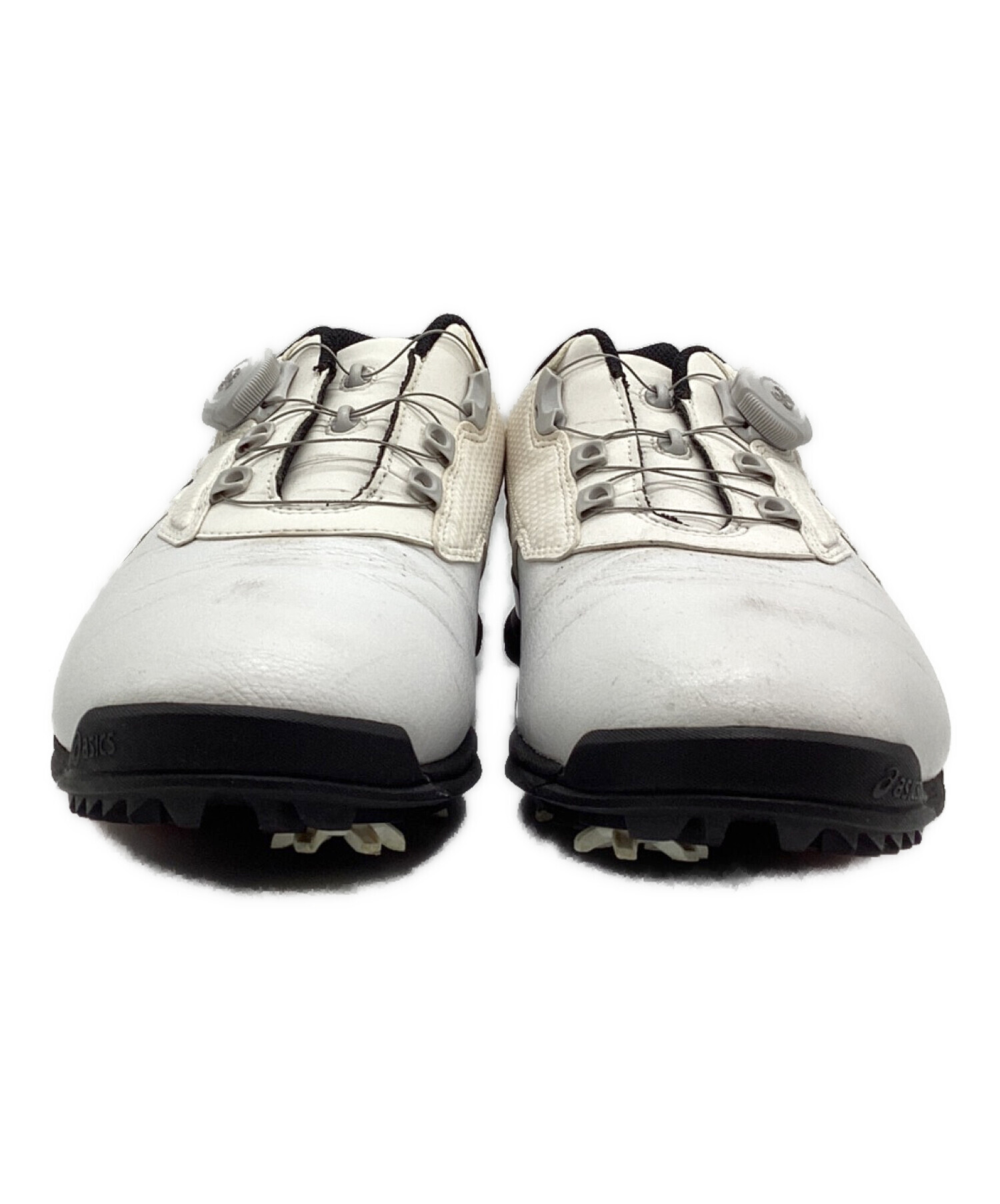 中古・古着通販】asics (アシックス) ゴルフシューズ ホワイト サイズ