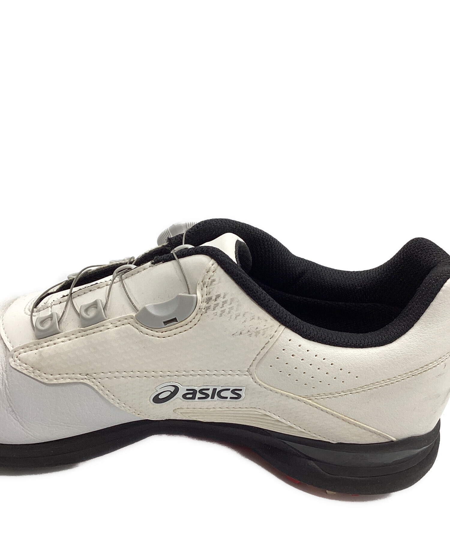 中古・古着通販】asics (アシックス) ゴルフシューズ ホワイト サイズ