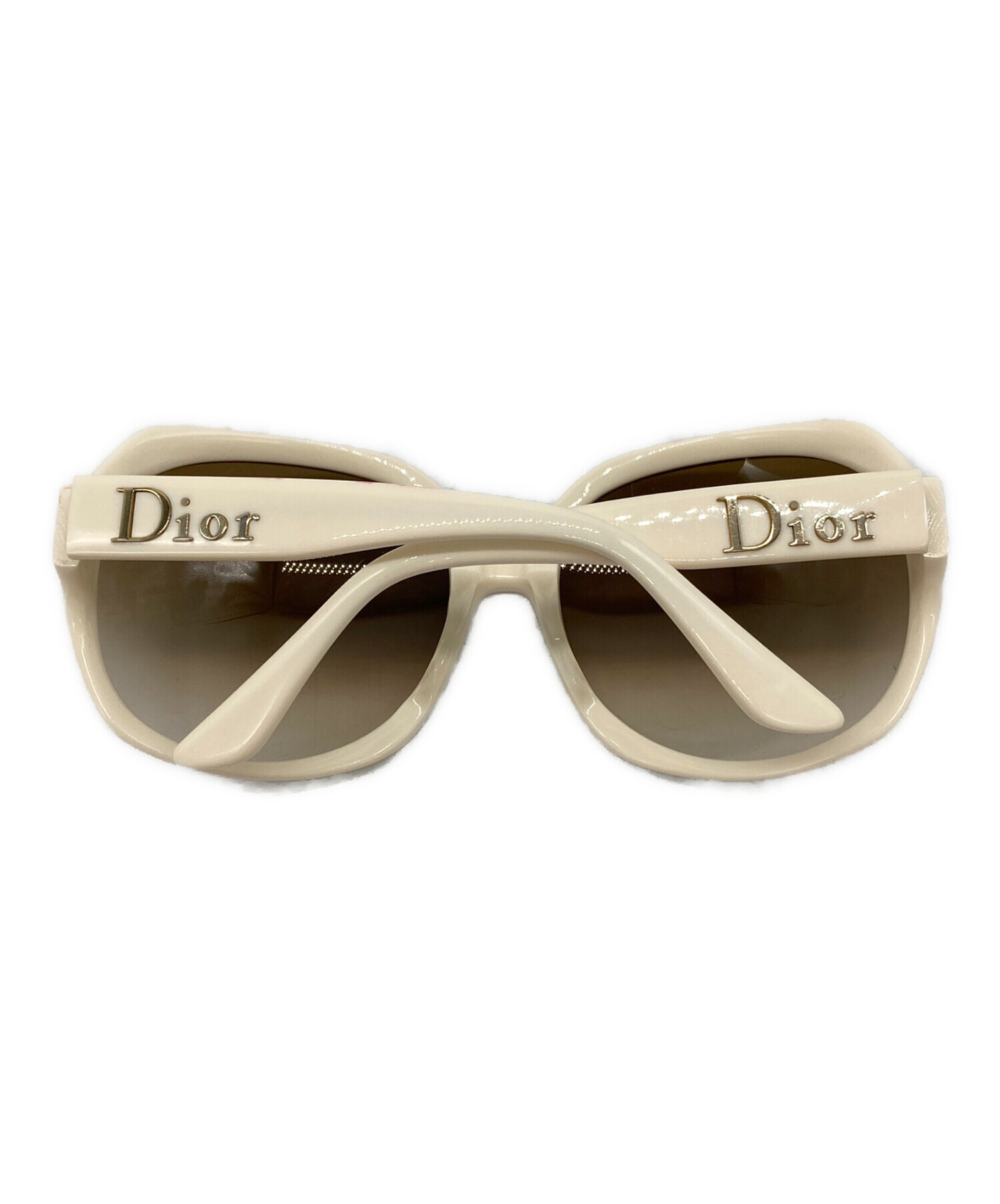 中古・古着通販】Dior (ディオール) サングラス アイボリー｜ブランド