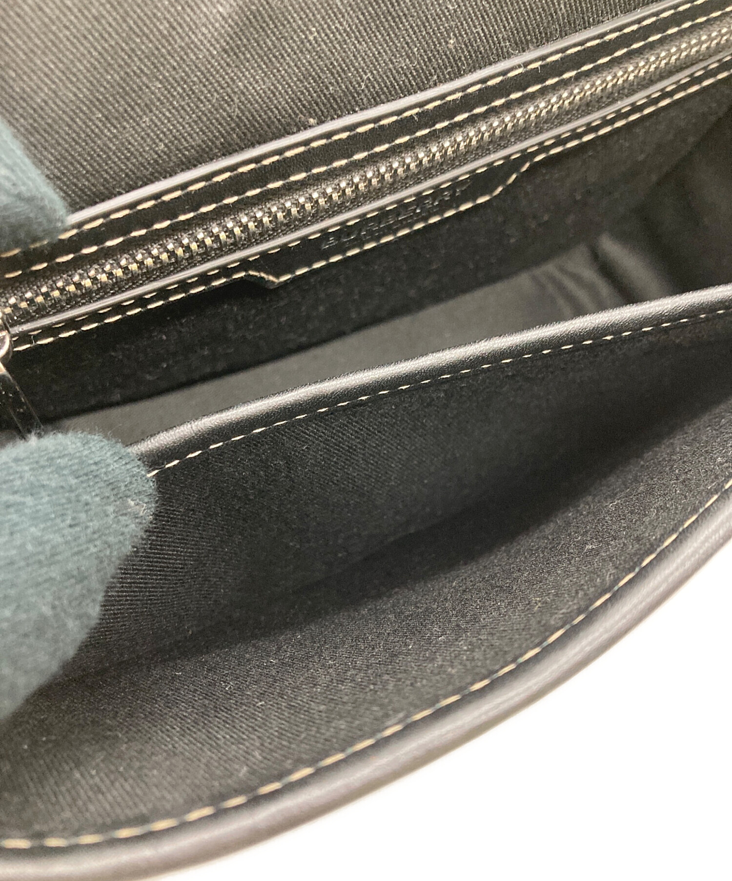 中古・古着通販】BURBERRY (バーバリー) チェックレザー ショルダー
