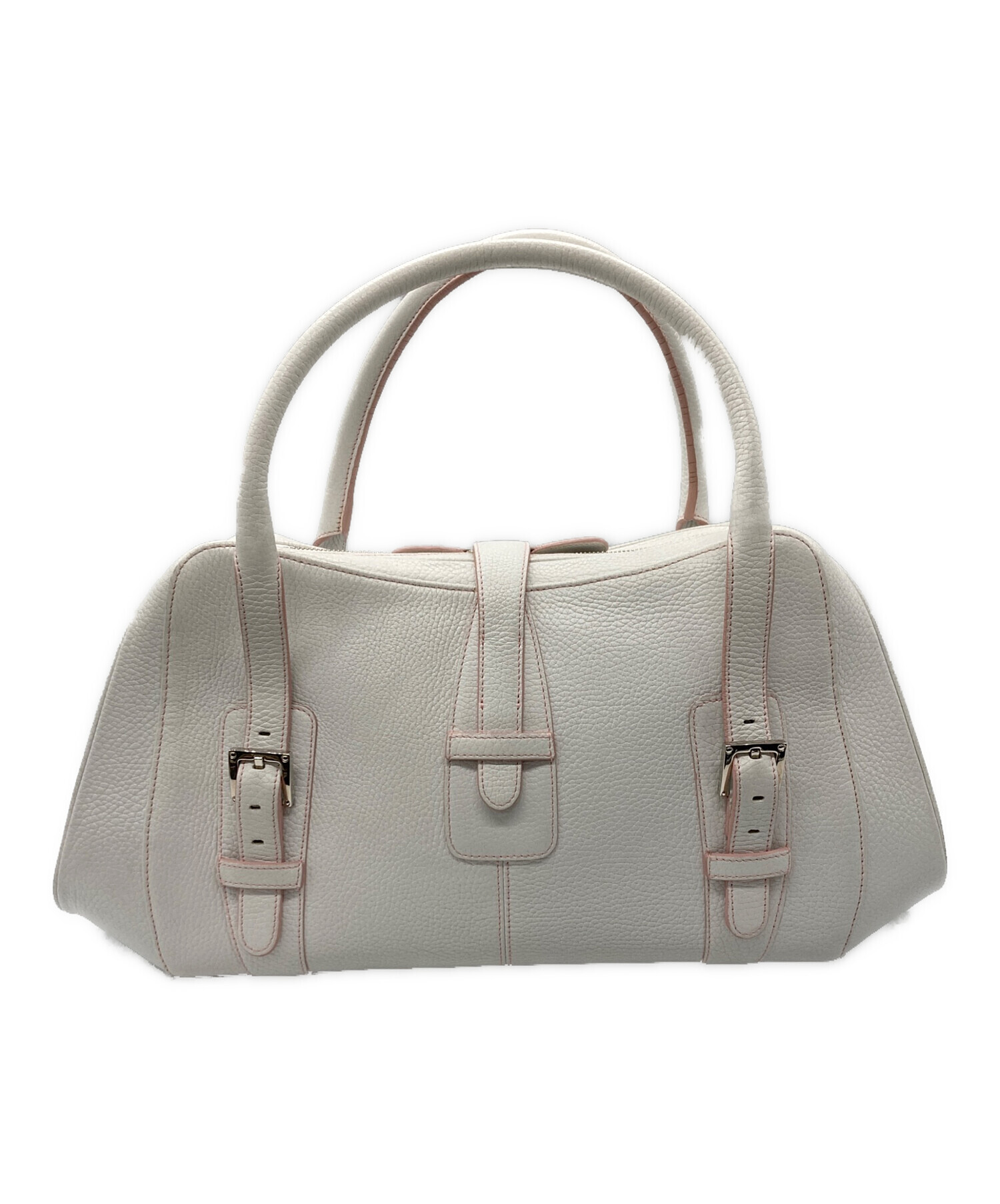 中古・古着通販】LOEWE (ロエベ) センダ ハンドバッグ ホワイト 中古・古着通販】LOEWE (ロエベ) センダ ハンドバッグ ホワイト