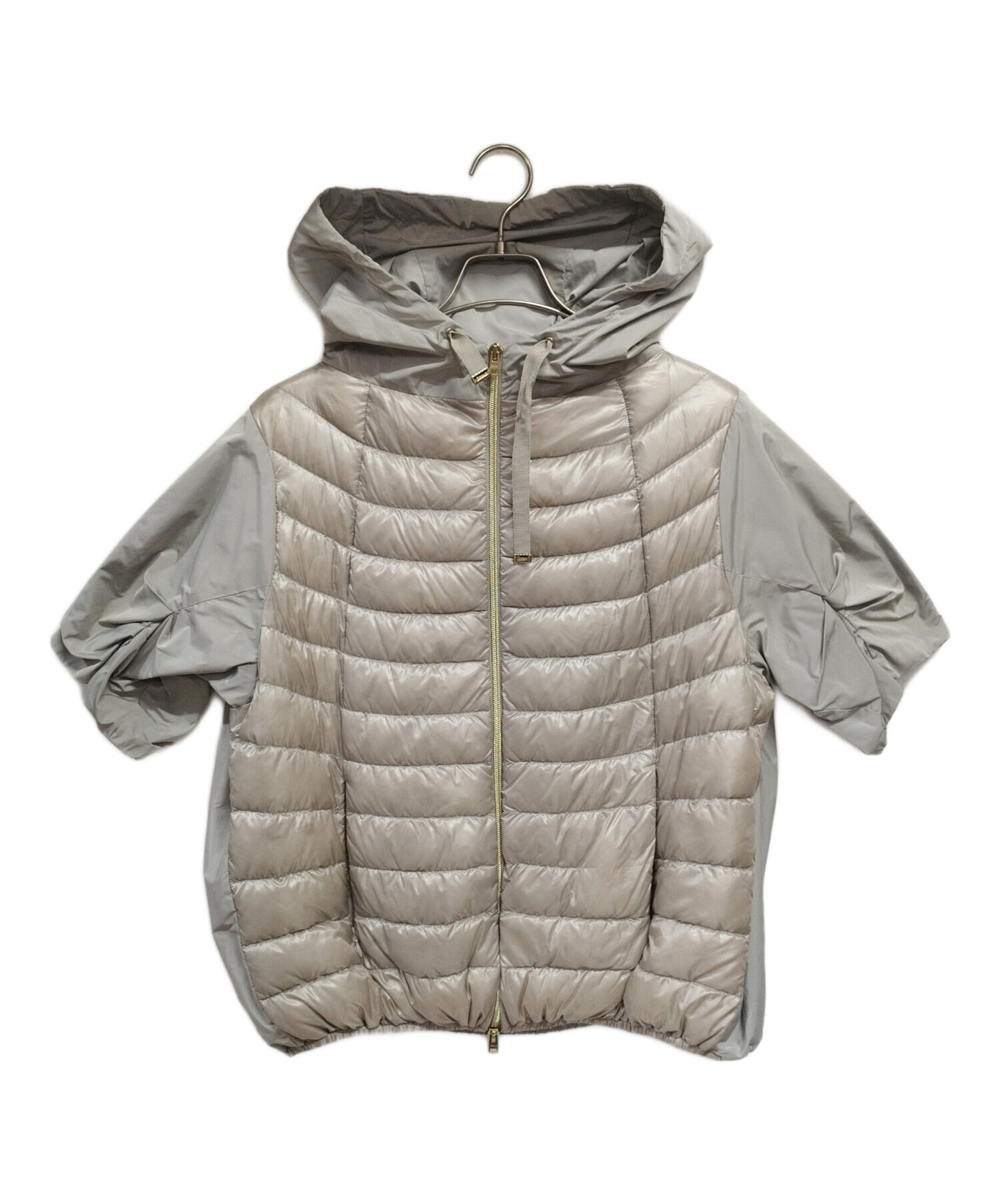 中古・古着通販】HERNO (ヘルノ) 切替半袖ダウンジャケット グレー