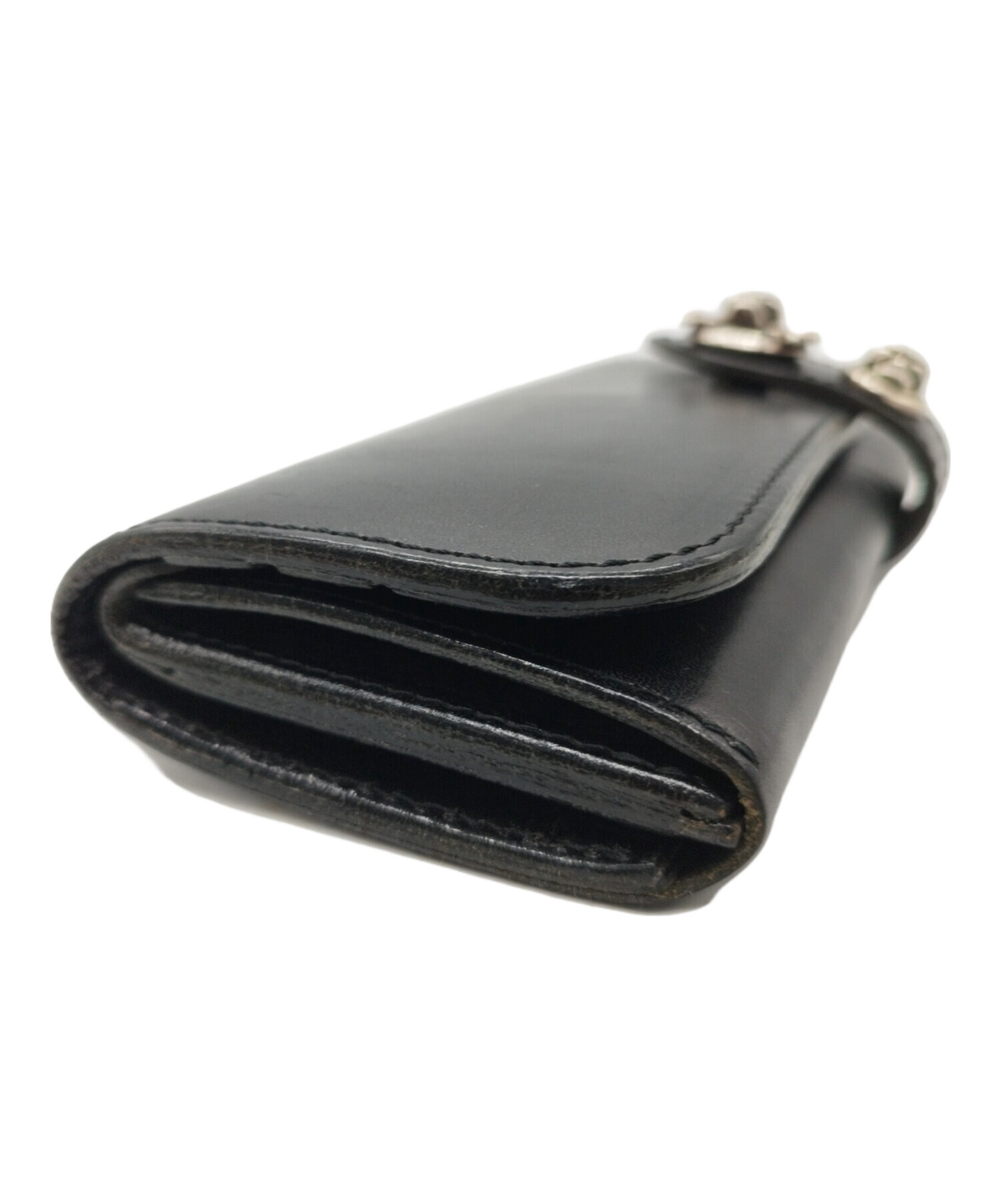 中古・古着通販】ALZUNI (アルズニ) スカルコンチョスナップ長財布