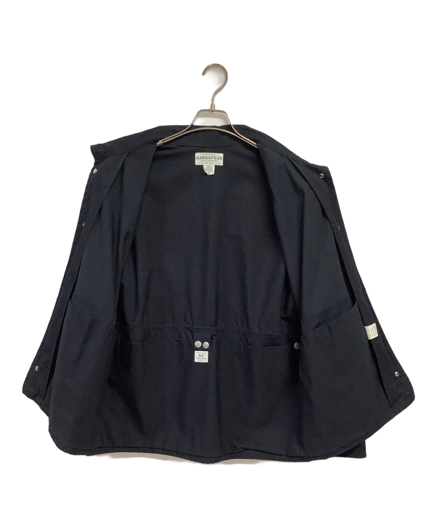 SASSAFRAS ウールジャケット ネイビー S 中古・古着通販】SASSAFRAS (ササフラス) ジャケット ネイビー サイズ