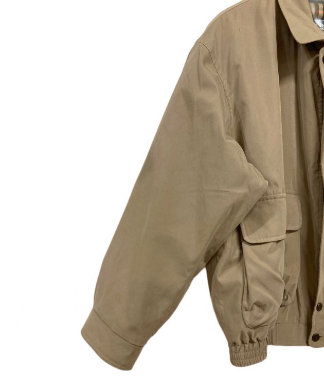 Mi 　90's バーバリー ハリントン ジャケット 短丈 カーキ フード 90's バーバリー ハリントン ジャケット 短丈 カーキ フード付き