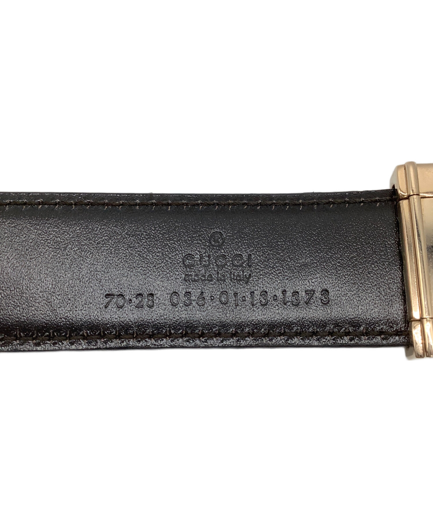 中古・古着通販】GUCCI (グッチ) レザーベルト ブラック｜ブランド