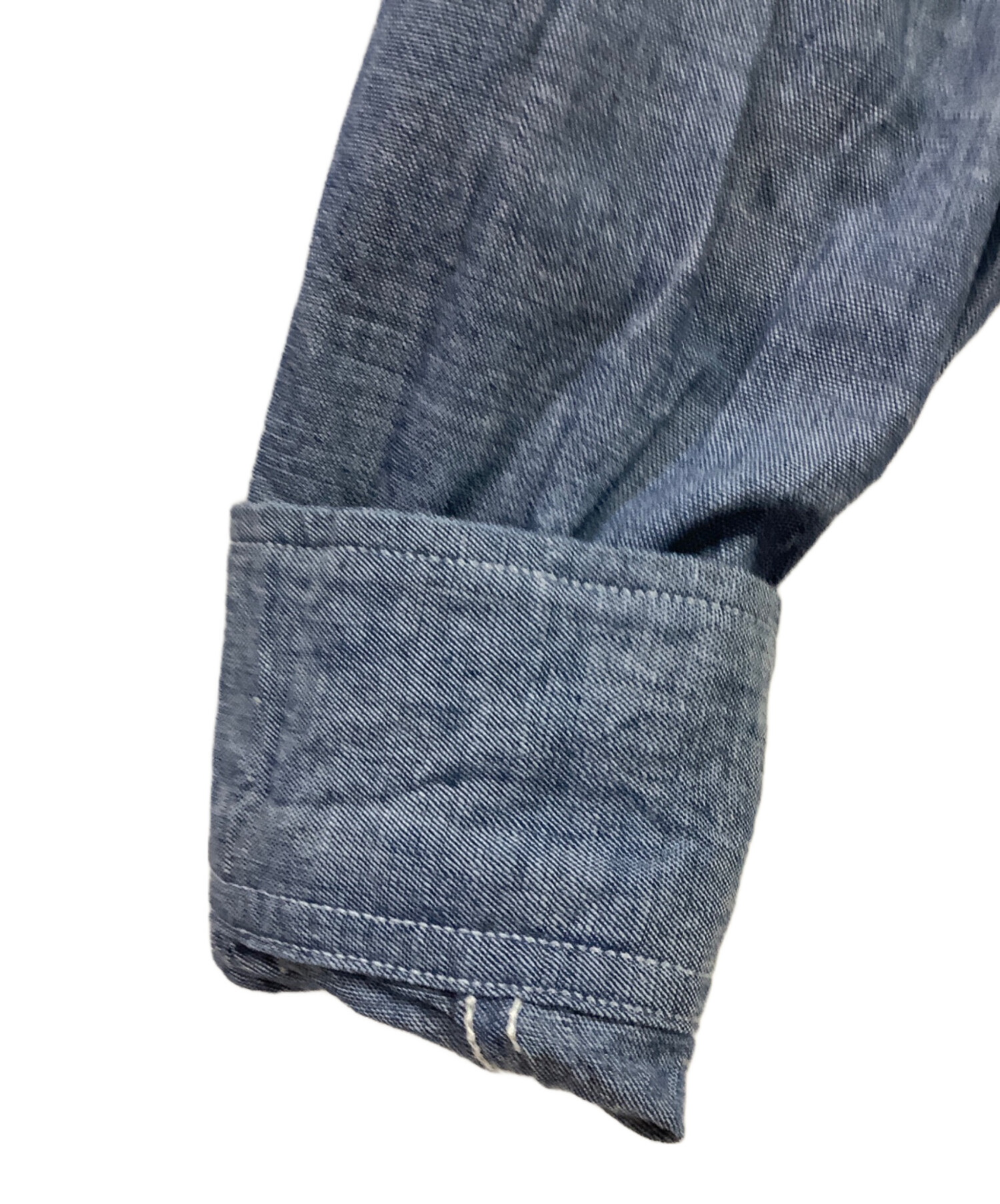 中古・古着通販】WOOLRICH (ウールリッチ) シャンブレーシャツ ブルー