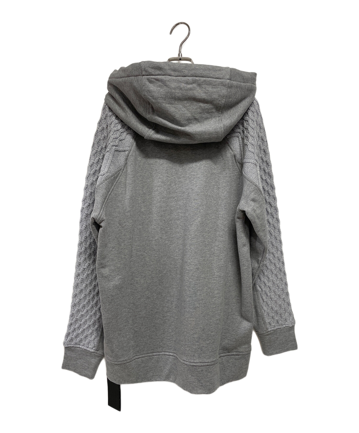 新品◆DIESEL ディーゼル◆ワッフルニットパーカー◆USED加工◆グレー 中古・古着通販】DIESEL (ディーゼル) ラグランニット ジップ