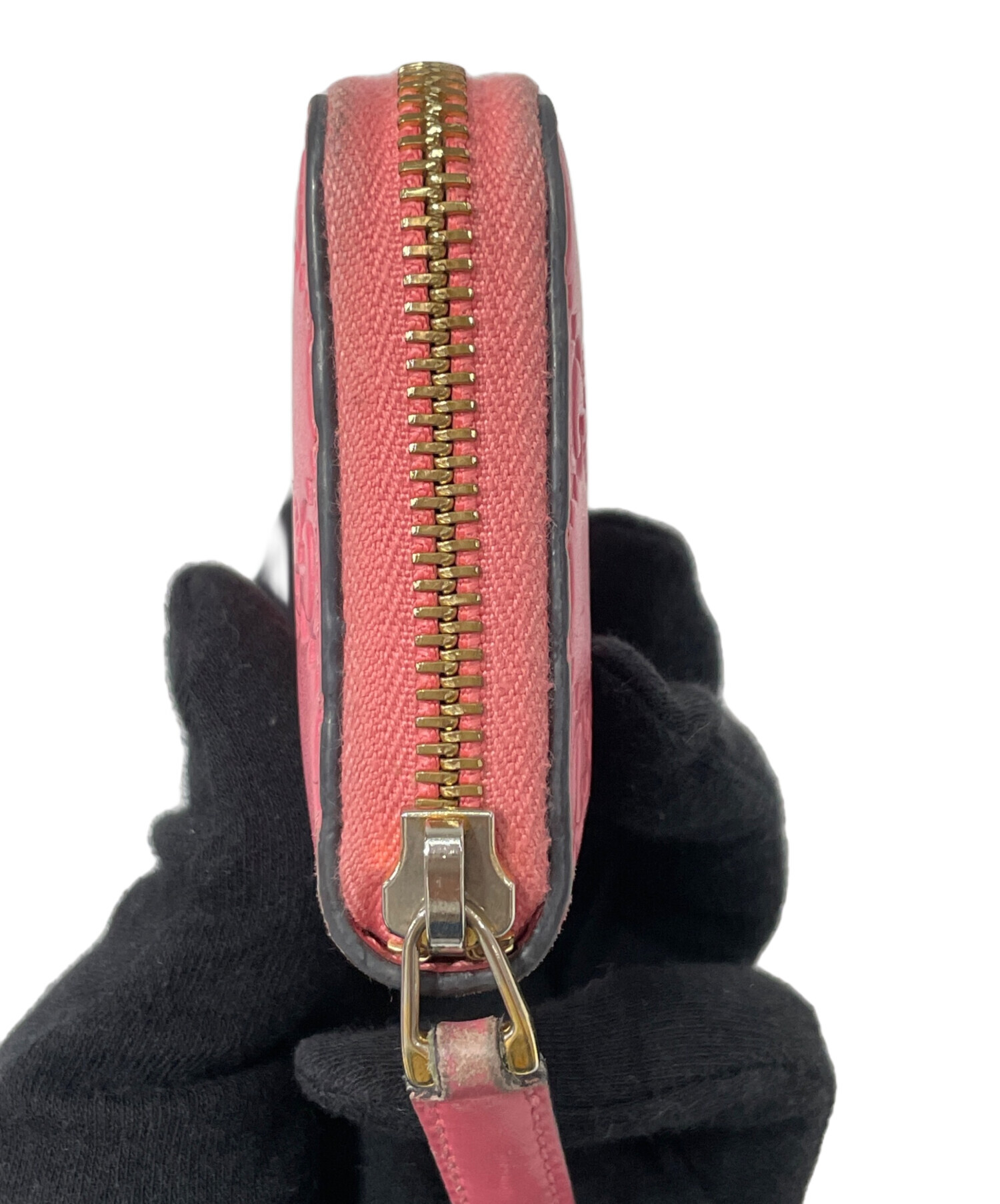 中古・古着通販】GUCCI (グッチ) カードケース グッチシマ ピンク