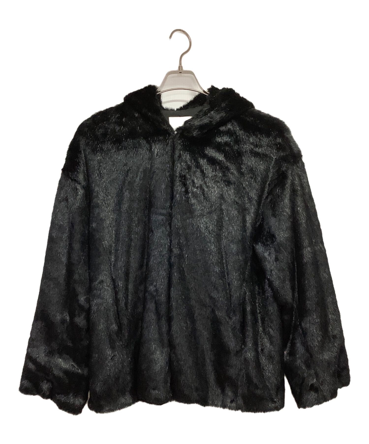 CLANE VOLUME FUR JACKET ファージャケット ブラック 黒 CLANE（クラネ）の「HOOD FUR COAT（その他アウター）」 - WEAR CLANE ジャケット・アウター