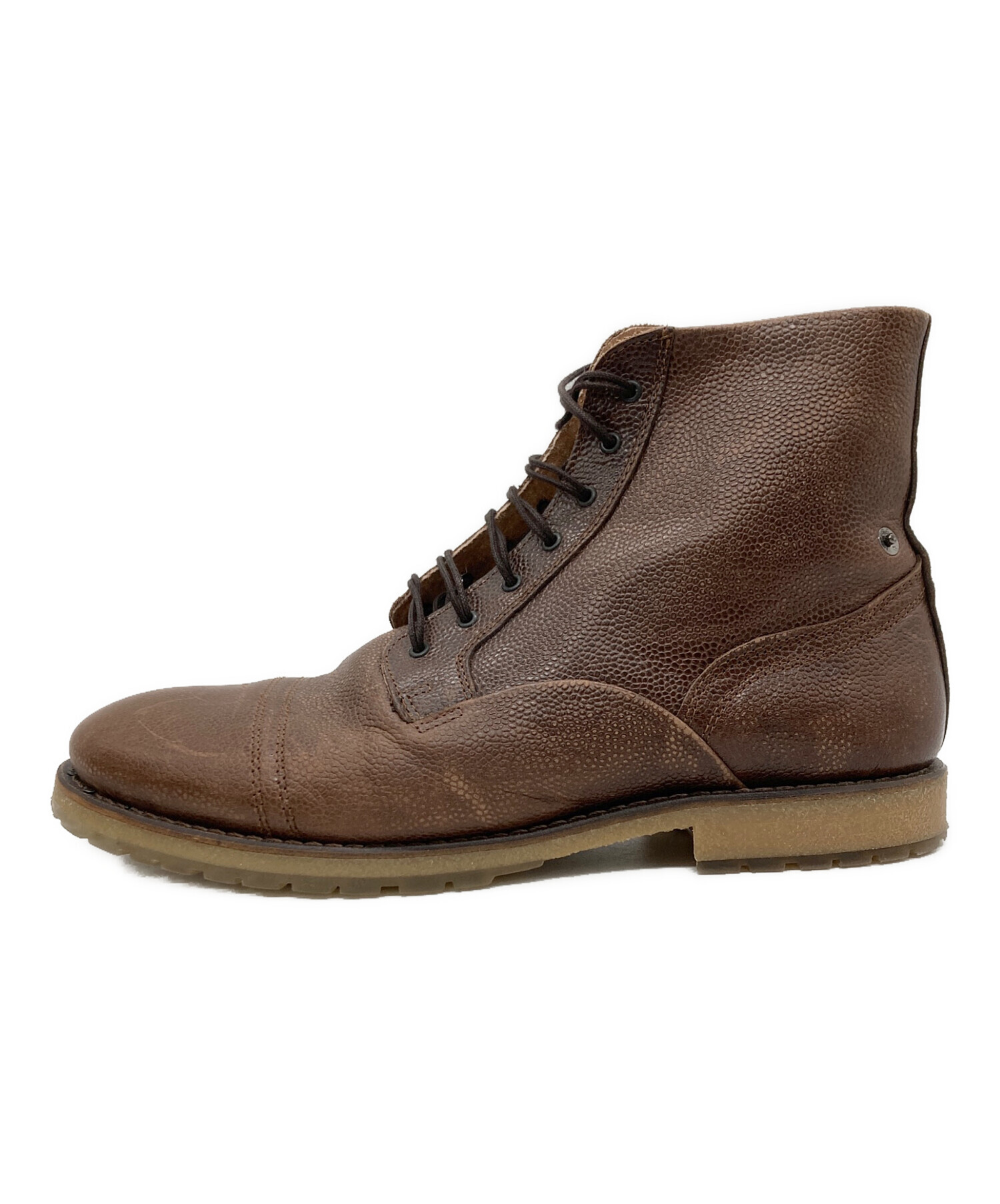 中古・古着通販】DIESEL (ディーゼル) レースアップブーツ ブラウン 