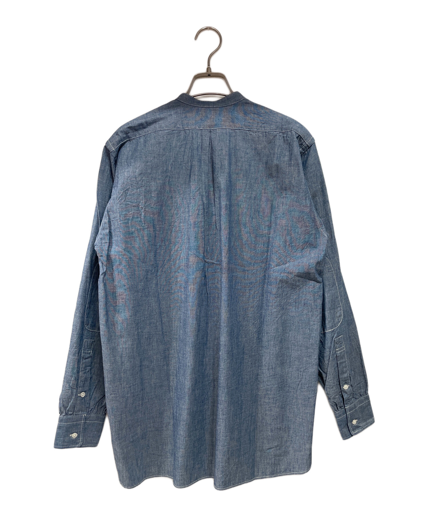 中古・古着通販WOOLRICH (ウールリッチ) バンドカラーシャツ ブルー