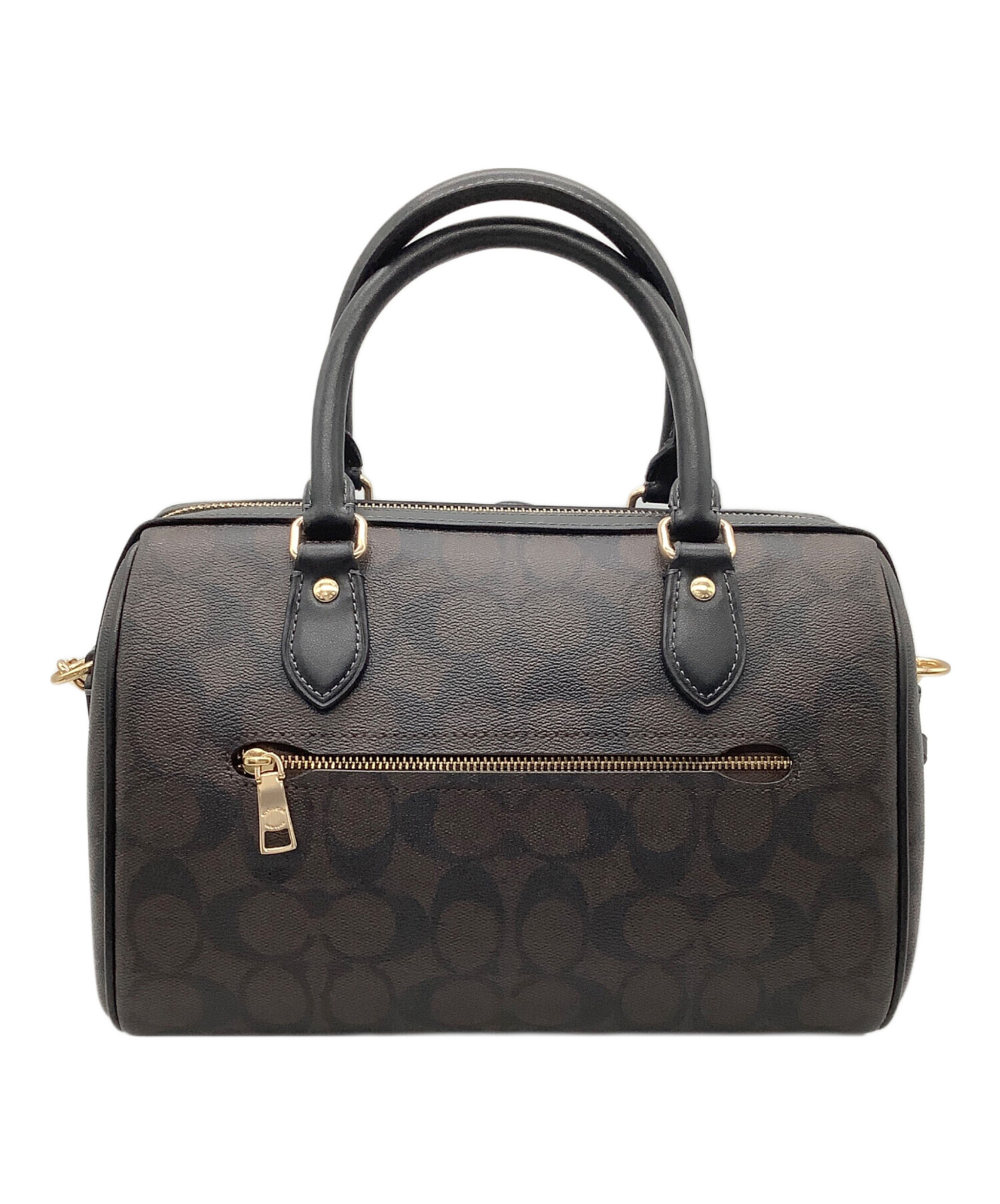 中古・古着通販】COACH (コーチ) シグネチャー 2WAYバッグ ダーク 