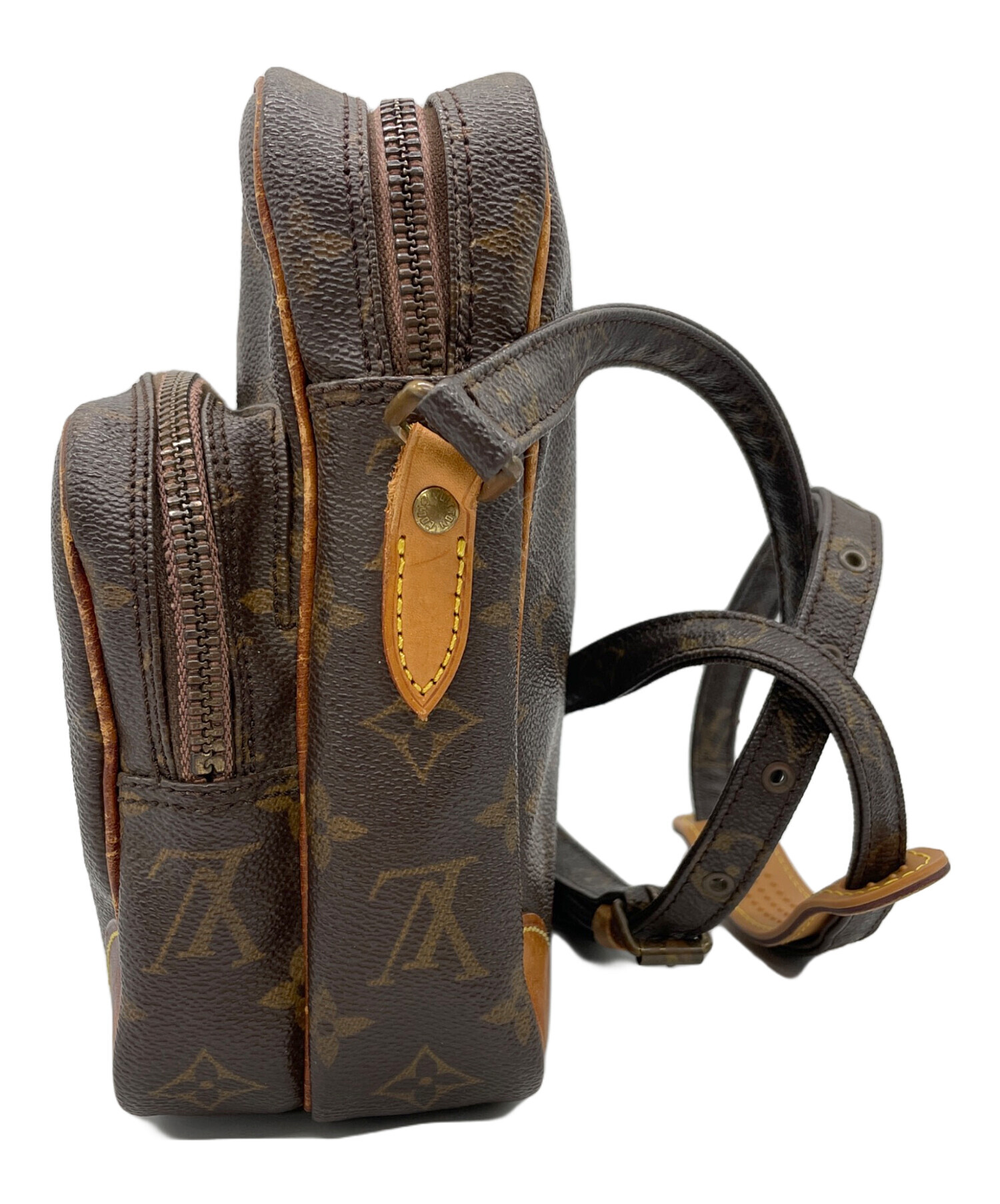 正規本物*貴重レア★ルイヴィトン ヴィンテージ ショルダーバッグ モノグラム LOUIS VUITTON ルイ ヴィトン モノグラム PVC×レザー ポシェット