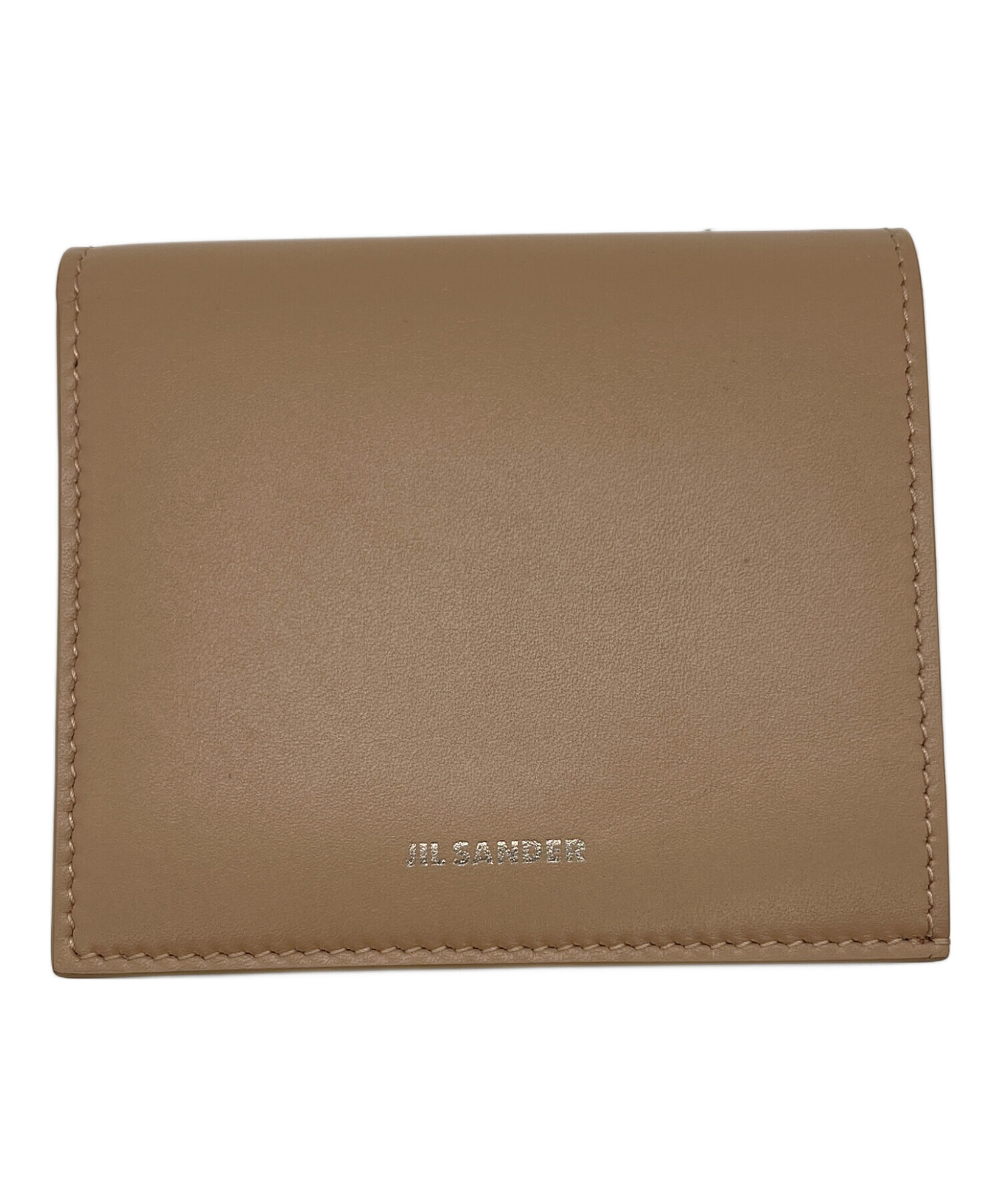 中古・古着通販】JIL SANDER (ジルサンダー) 2つ折り財布 ベージュ 