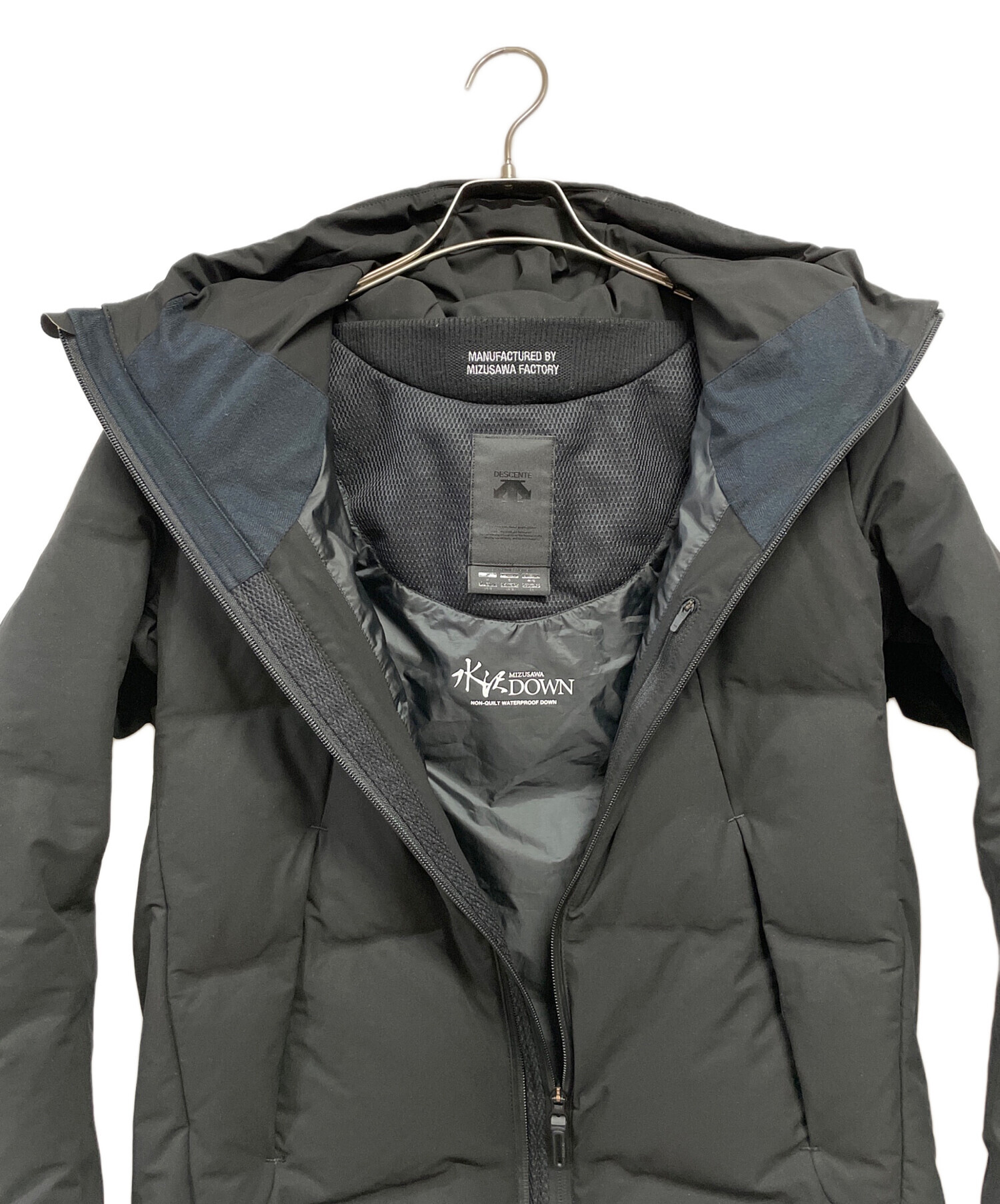 中古・古着通販】DESCENTE (デサント) 水沢ダウンジャケット ブラック 