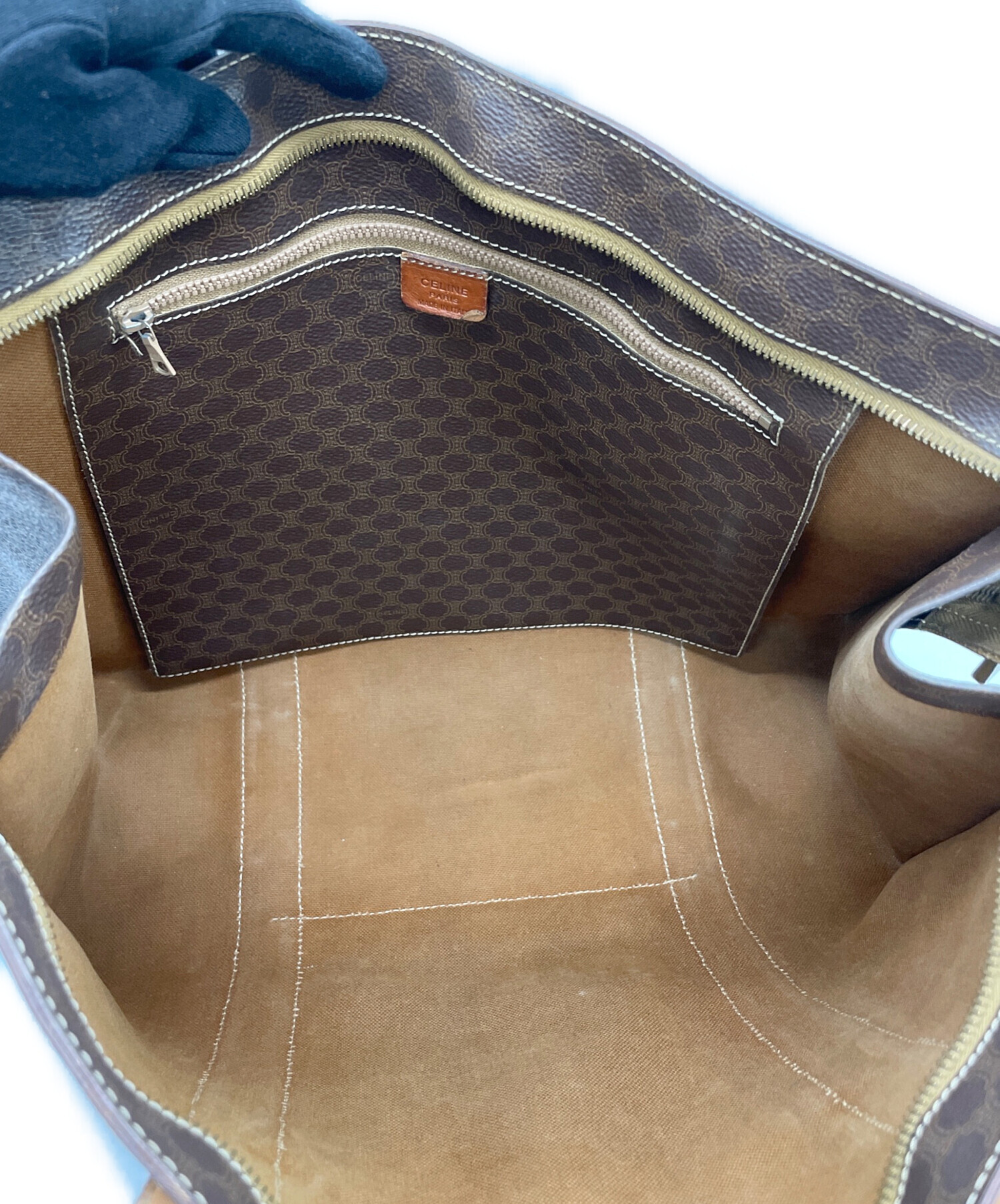 中古・古着通販】CELINE (セリーヌ) マカダム トリオンフトートバッグ