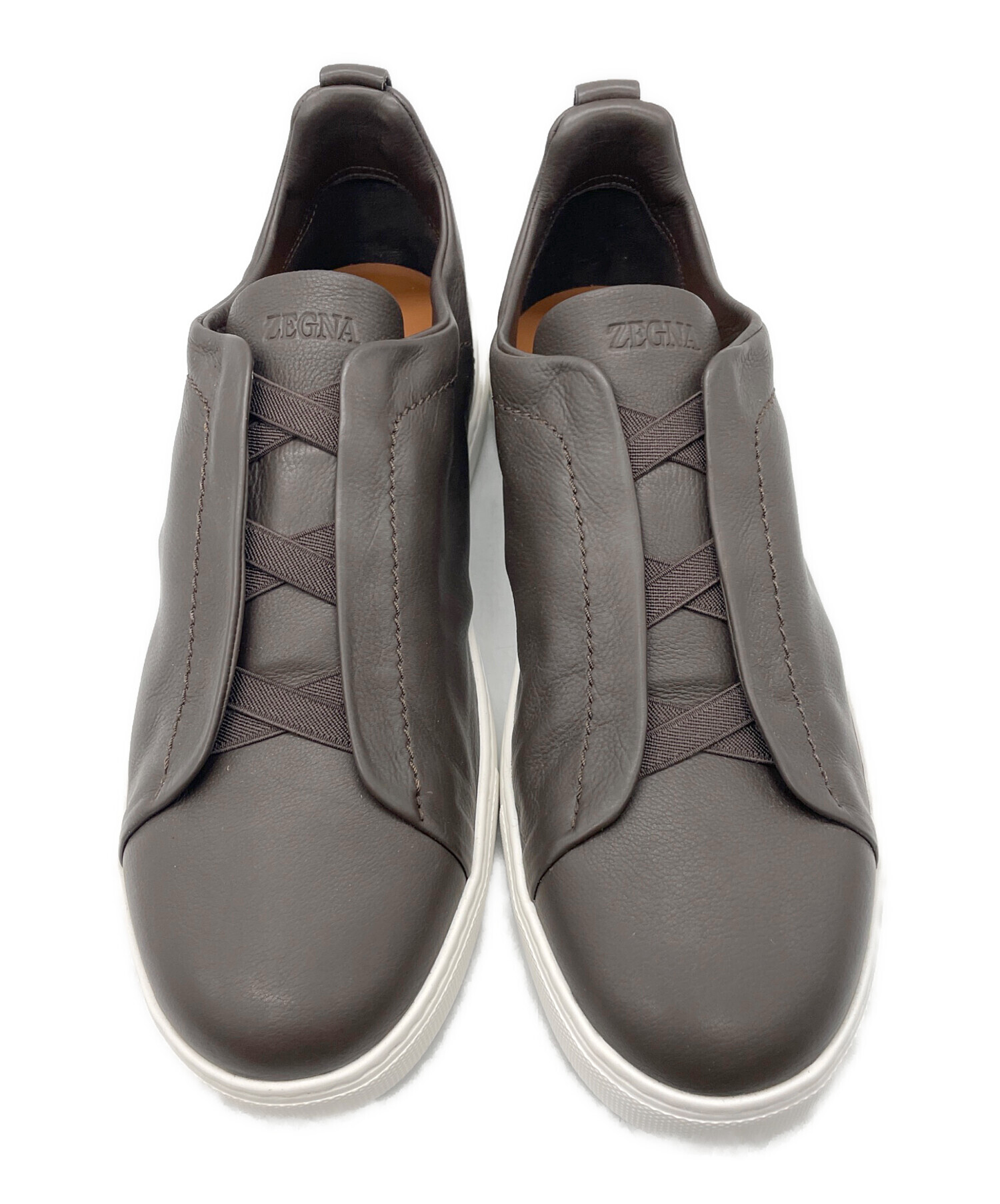 中古・古着通販】ZEGNA (ゼニア) ブラウン Triple Stitch™ SECONDSKIN