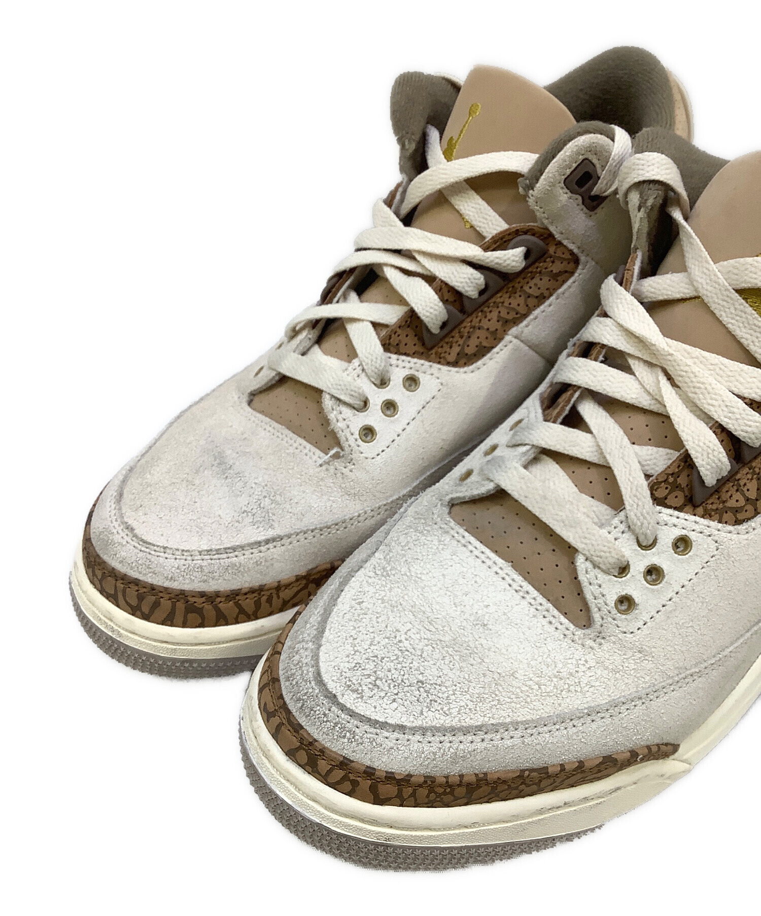 中古・古着通販】NIKE (ナイキ) AIR JORDAN 3 RETRO ベージュ サイズ 