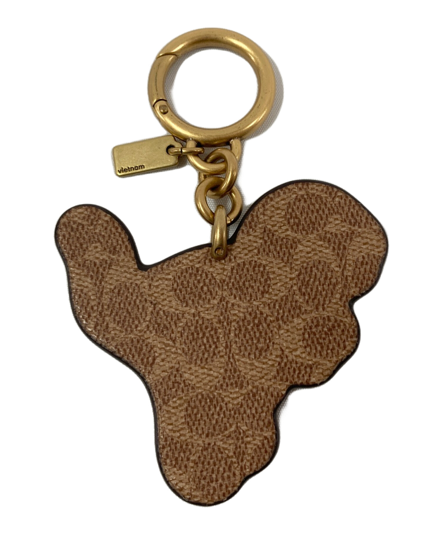 コーチ ハート キーリング ゴールド ブラウン COACH ハート型キーホルダー ゴールド/ブラウン COACH ハート型