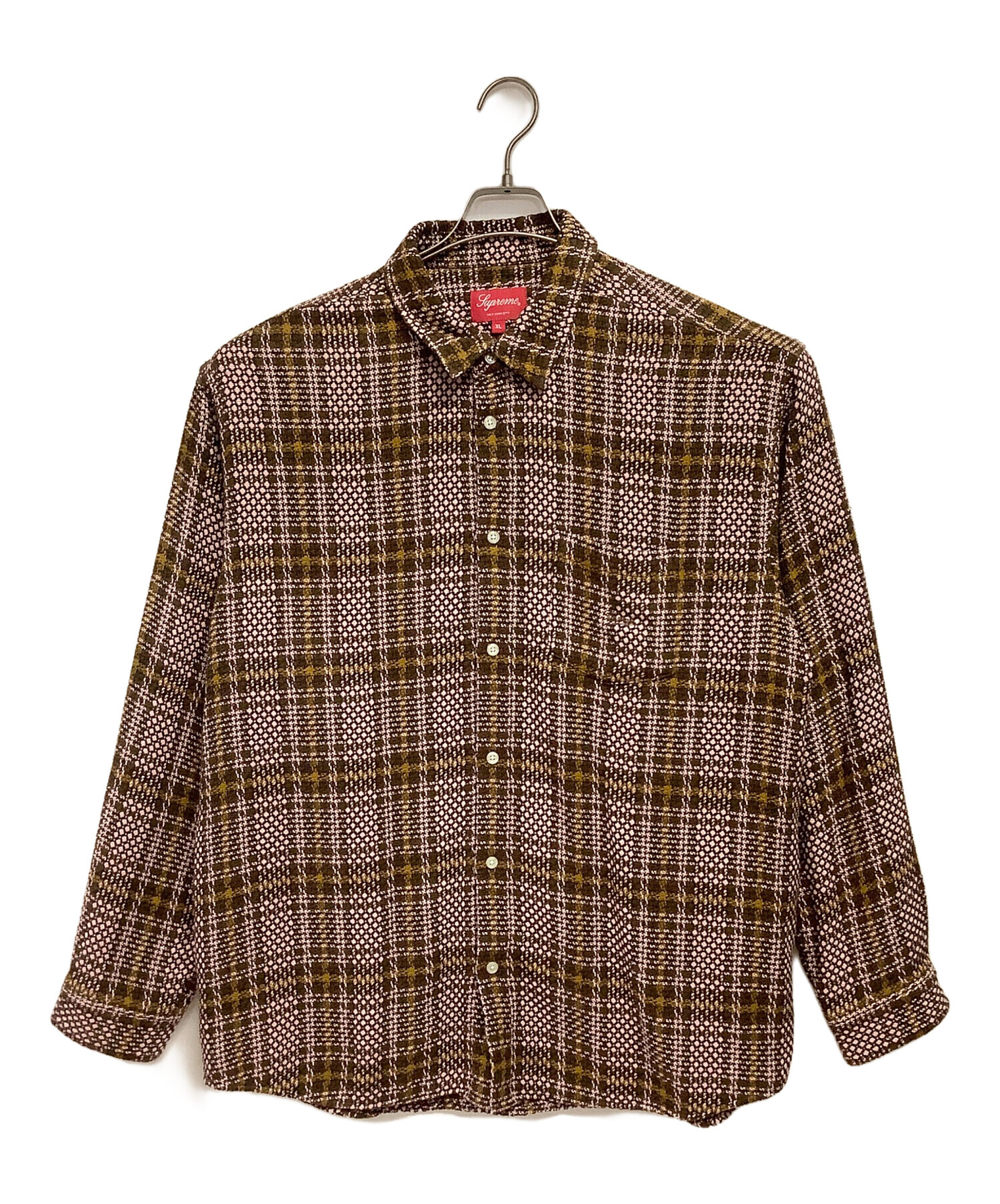 中古・古着通販】Supreme (シュプリーム) Basket Weave Plaid Shirt