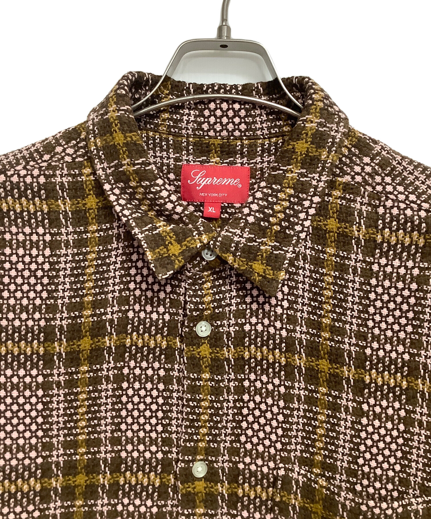 中古・古着通販】Supreme (シュプリーム) Basket Weave Plaid Shirt